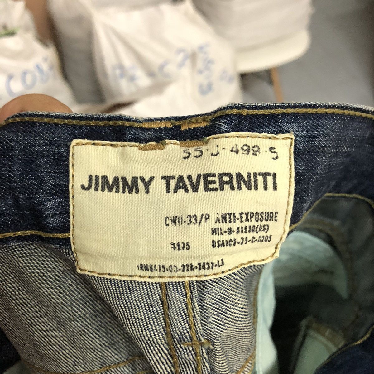 Jimmy Taverniti DLL Jimmy Taverniti Blue Distressed Denim Pants #C135 Size US 31 - 22 Thumbnail