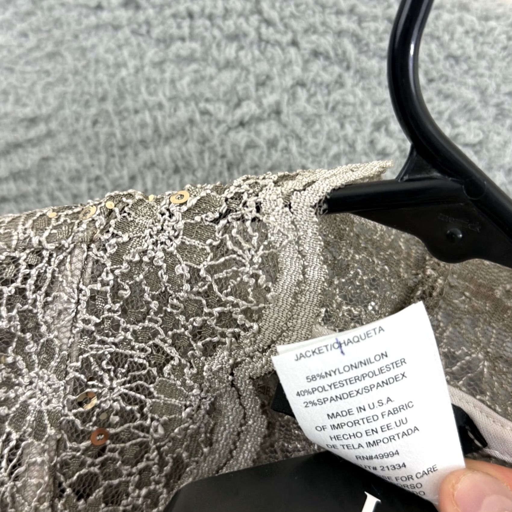 Vintage VINTAGE R&M Richards Jacket Womens XL Sequin Lace Bolero Shrug 80s Elegant NWT Size XL / US 12-14 / IT 48-50 - 6 Thumbnail