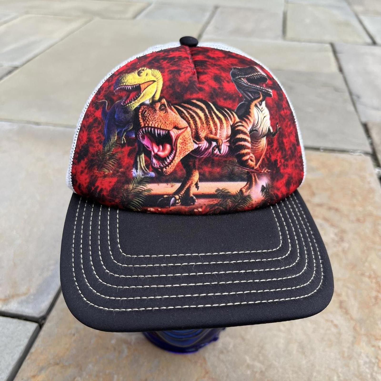 The Mountain T-Rex Dinosaurs Mesh Trucker Hat Size ONE SIZE - 2 Thumbnail