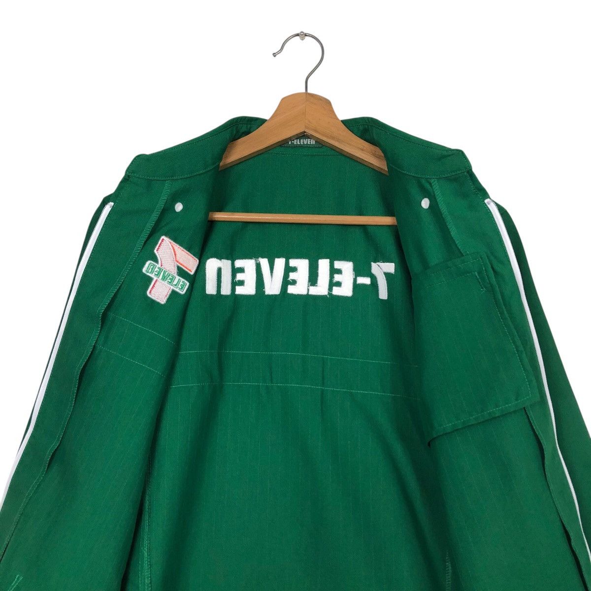 Japanese Brand 📌Vintage Worker Zipper Light Jacket 7-Eleven Japan Big Logo Size US M / EU 48-50 / 2 - 15 Thumbnail