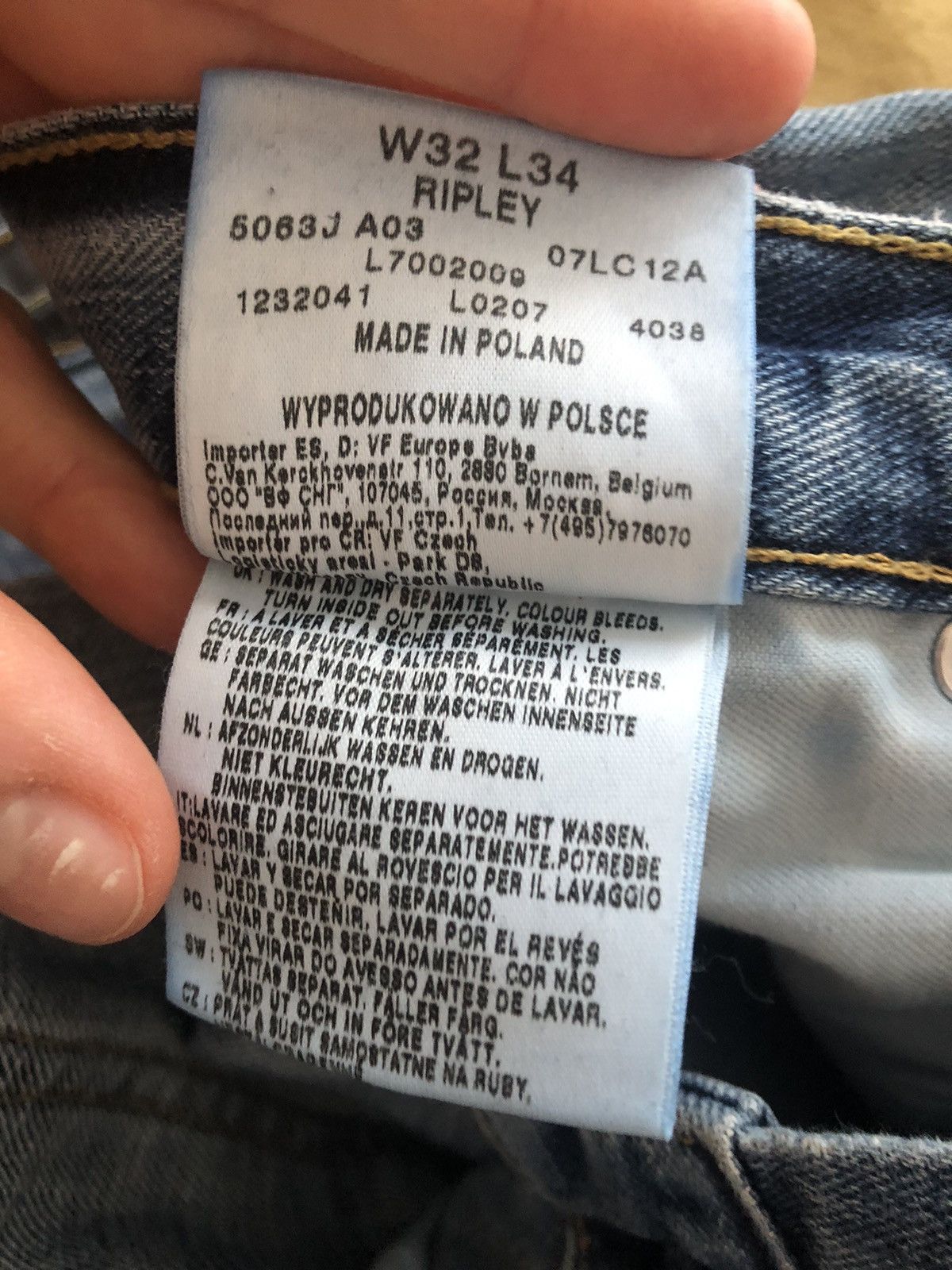 Lee LEE RIPLEY DENIM VINTAGE QUALITY JEANS PANTS Size US 32 / EU 48 - 7 Thumbnail