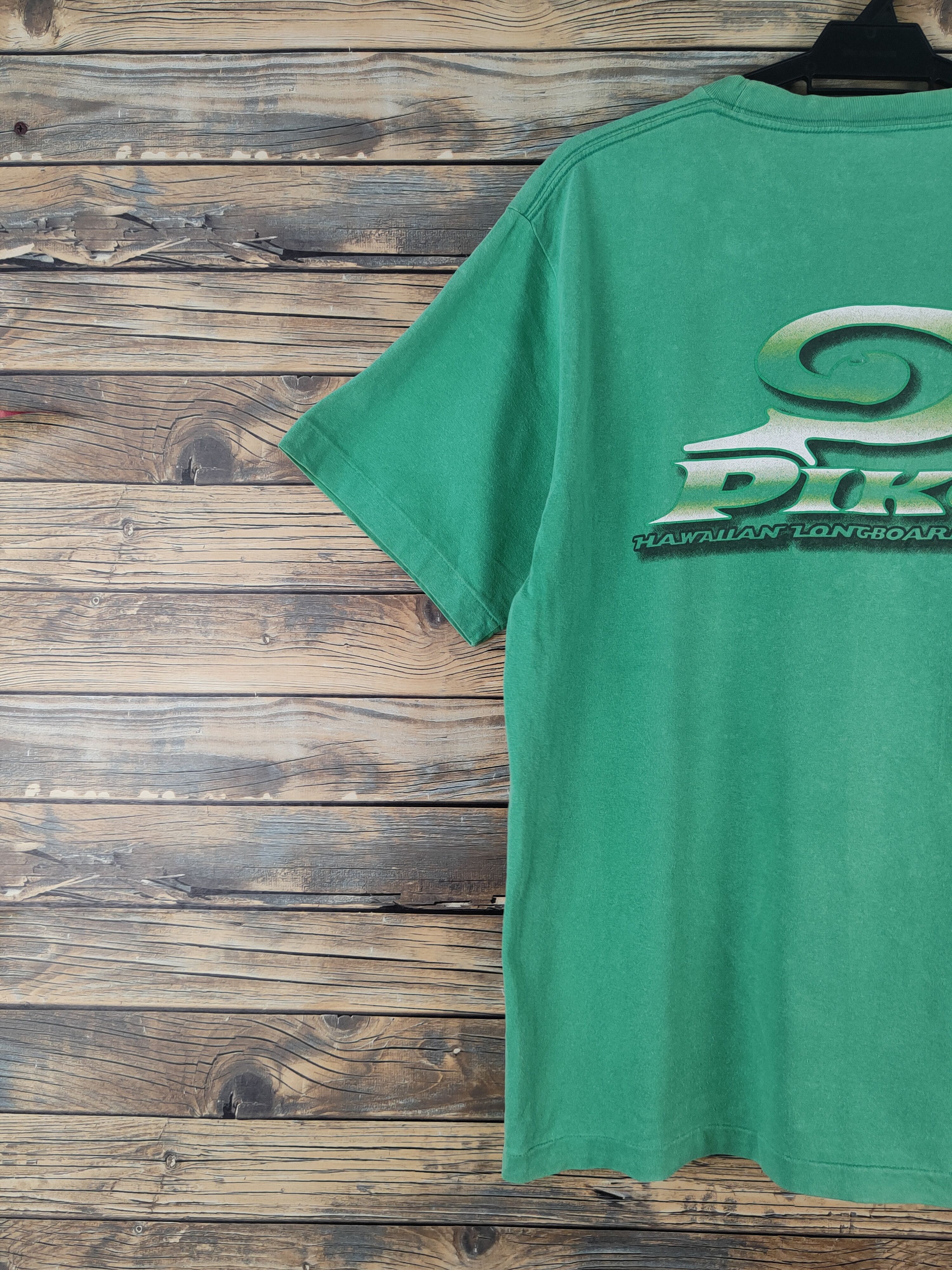 Japanese Brand DL Piko Surf Green Short Sleeve T-shirt #2755 Size US L / EU 52-54 / 3 - 10 Thumbnail