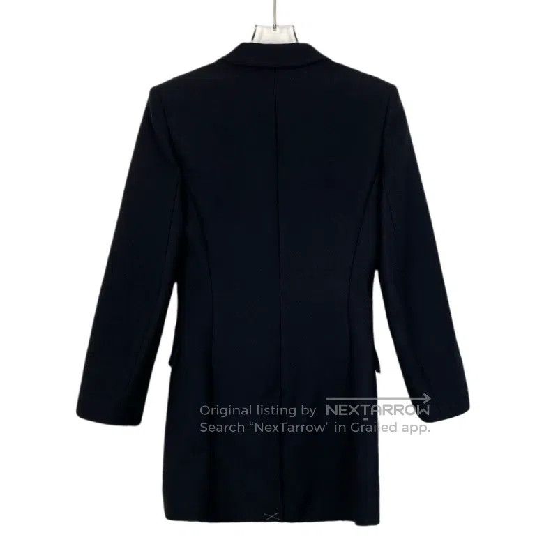 Hermes Hermes Black V-neck double-breasted waist-cinched blazer Size XXS / US 00 / IT 34 - 2 Thumbnail