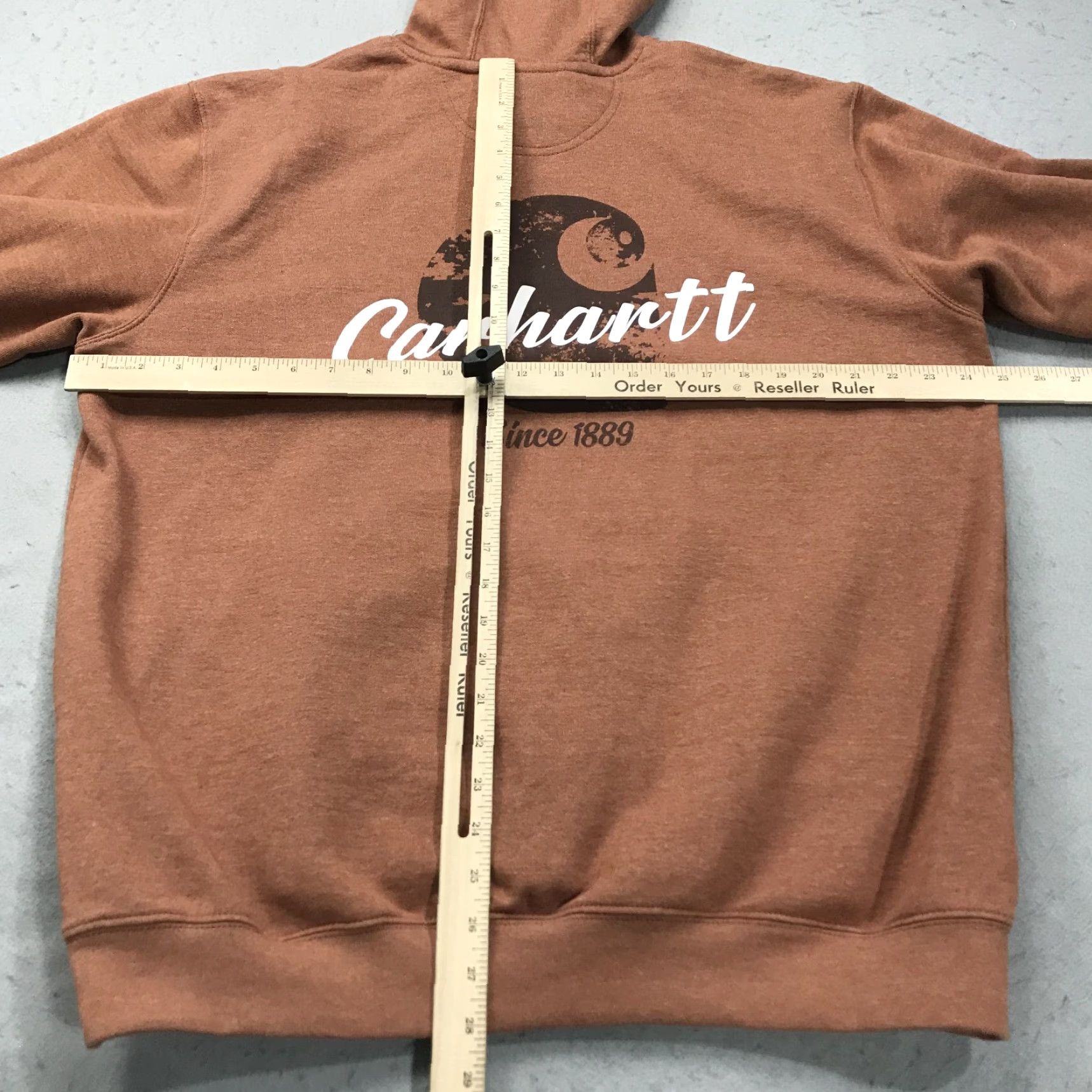 Carhartt Carhartt Hoodie Mens Large Orange Logo Size US L / EU 52-54 / 3 - 7 Thumbnail