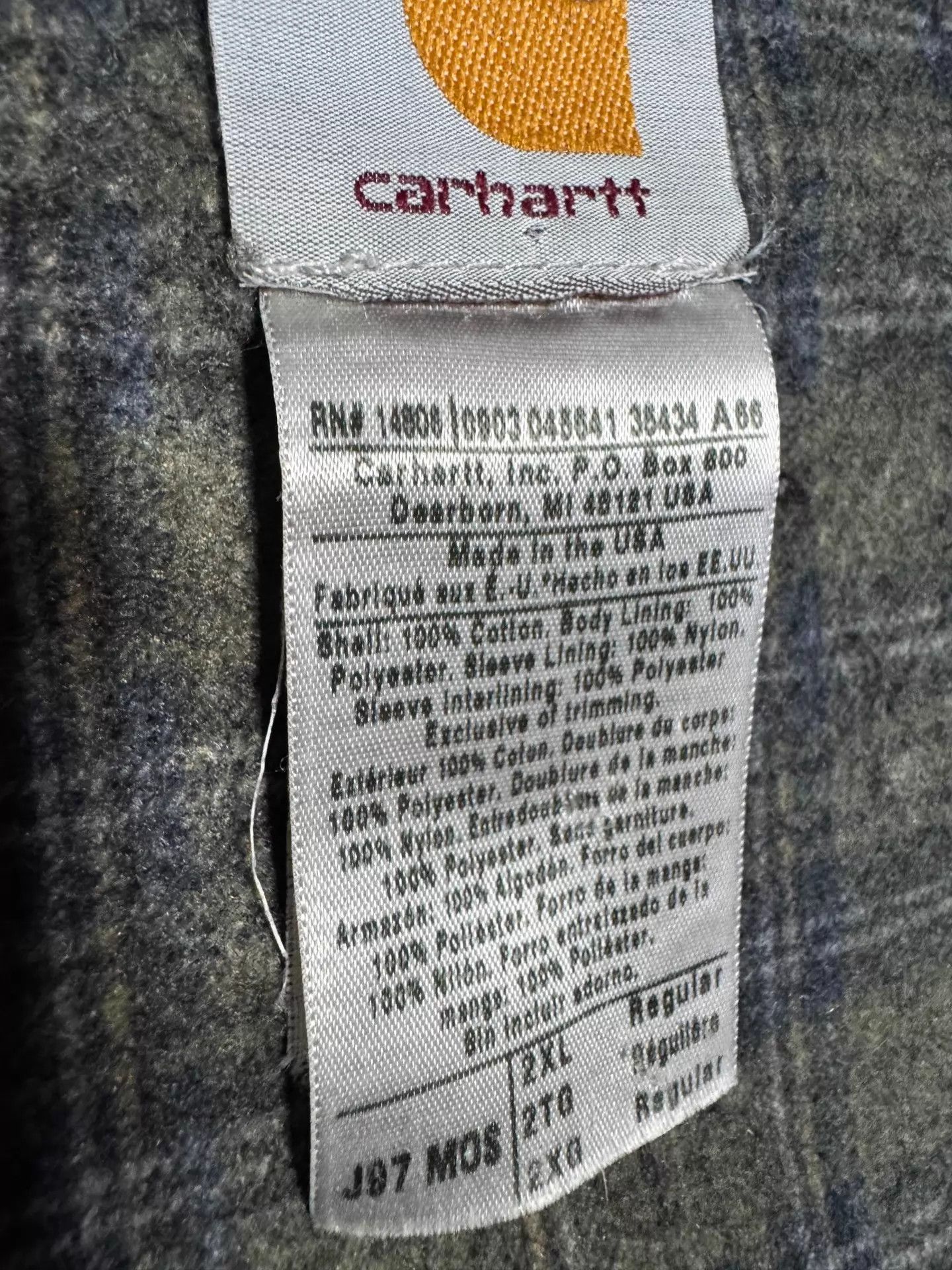 Carhartt Vintage Carhartt J97 Detroit Moss Green XXL 03 US Size US XXL / EU 58 / 5 - 9 Thumbnail