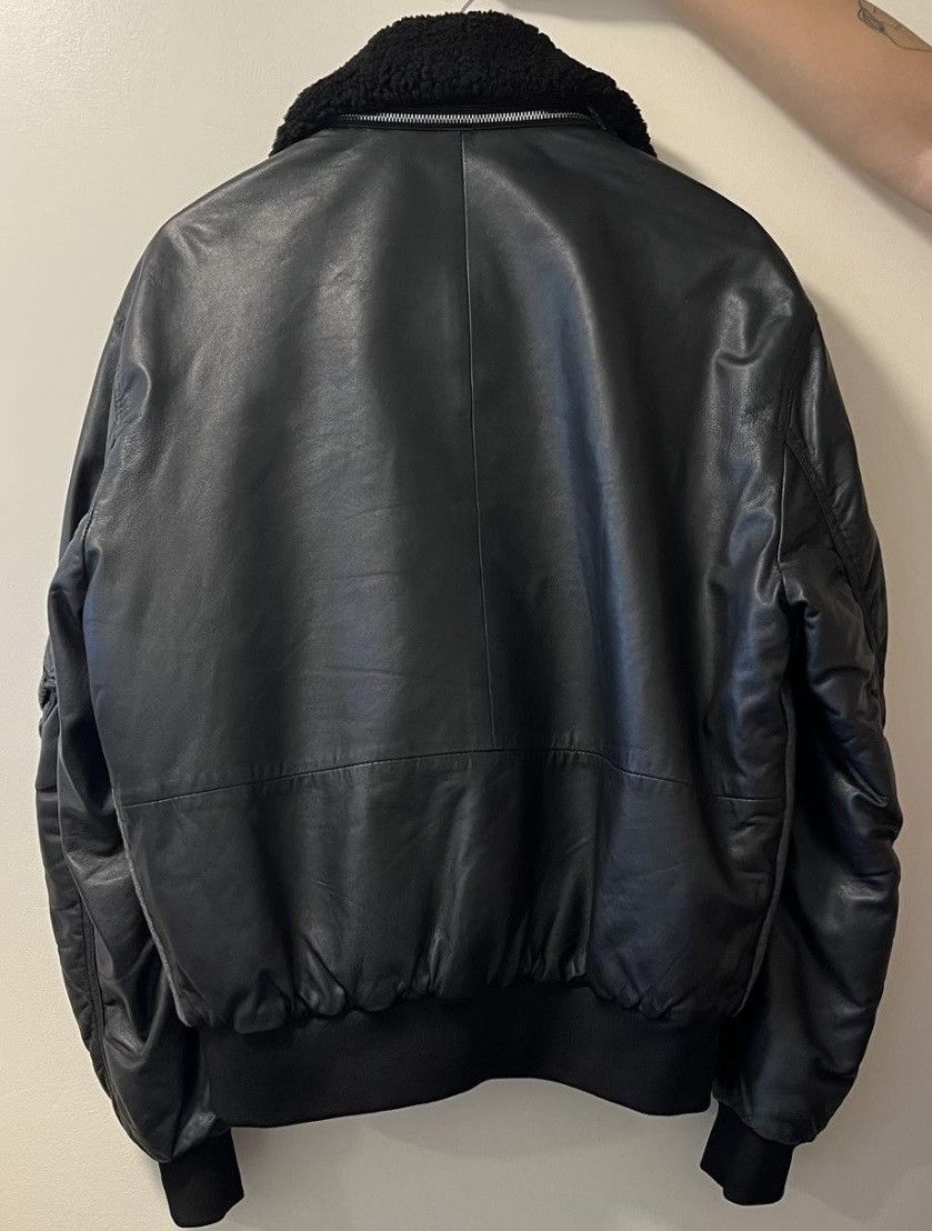Alexander McQueen Alexander McQueen McQ line lambs skin bomber jacket Size US L / EU 52-54 / 3 - 2 Thumbnail
