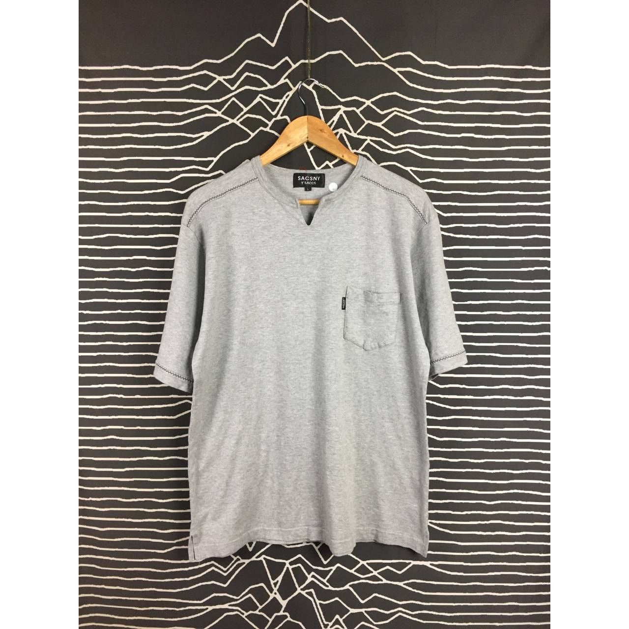 Japanese Brand × Y's for Men × Yohji Yamamoto Vtg Sacsny Y'Saccs Yohji Yamamoto Pocket Tee Size L Size US L / EU 52-54 / 3 - 2 Thumbnail