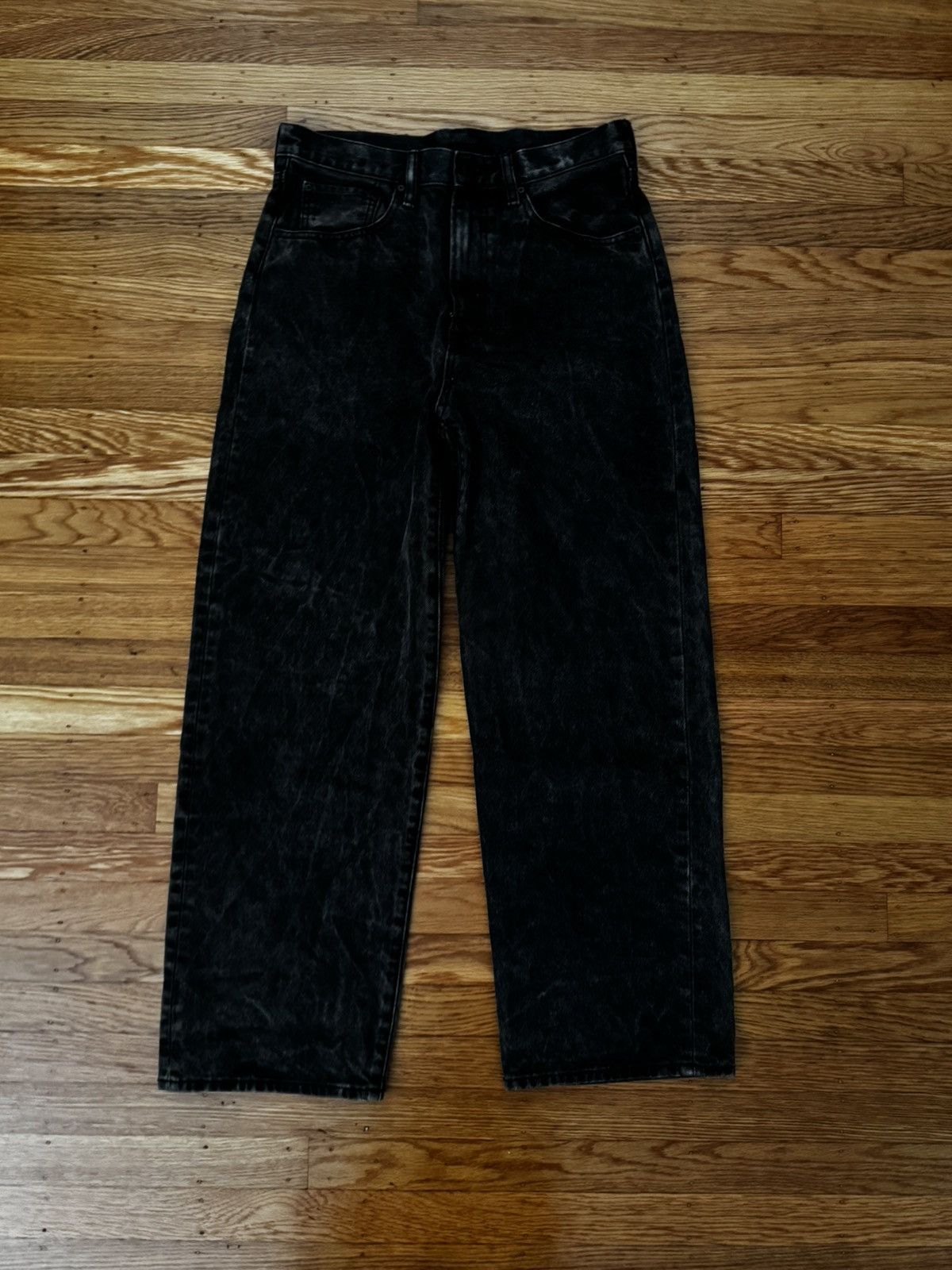 GU GU Baggy Jeans Dark Gray - Waist 31 Size US 31 - 1 Thumbnail