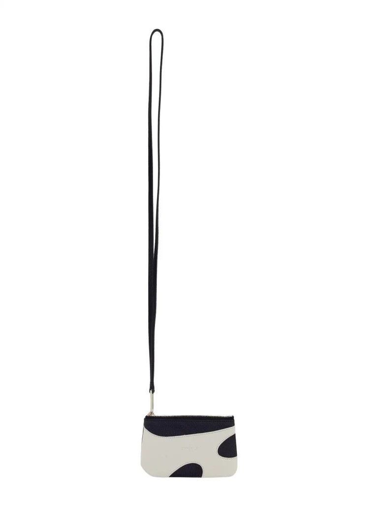 Salvatore Ferragamo o1s1rm0924 Size: OS / Cut Out leather Wallet in White/Black Size ONE SIZE - 3 Thumbnail