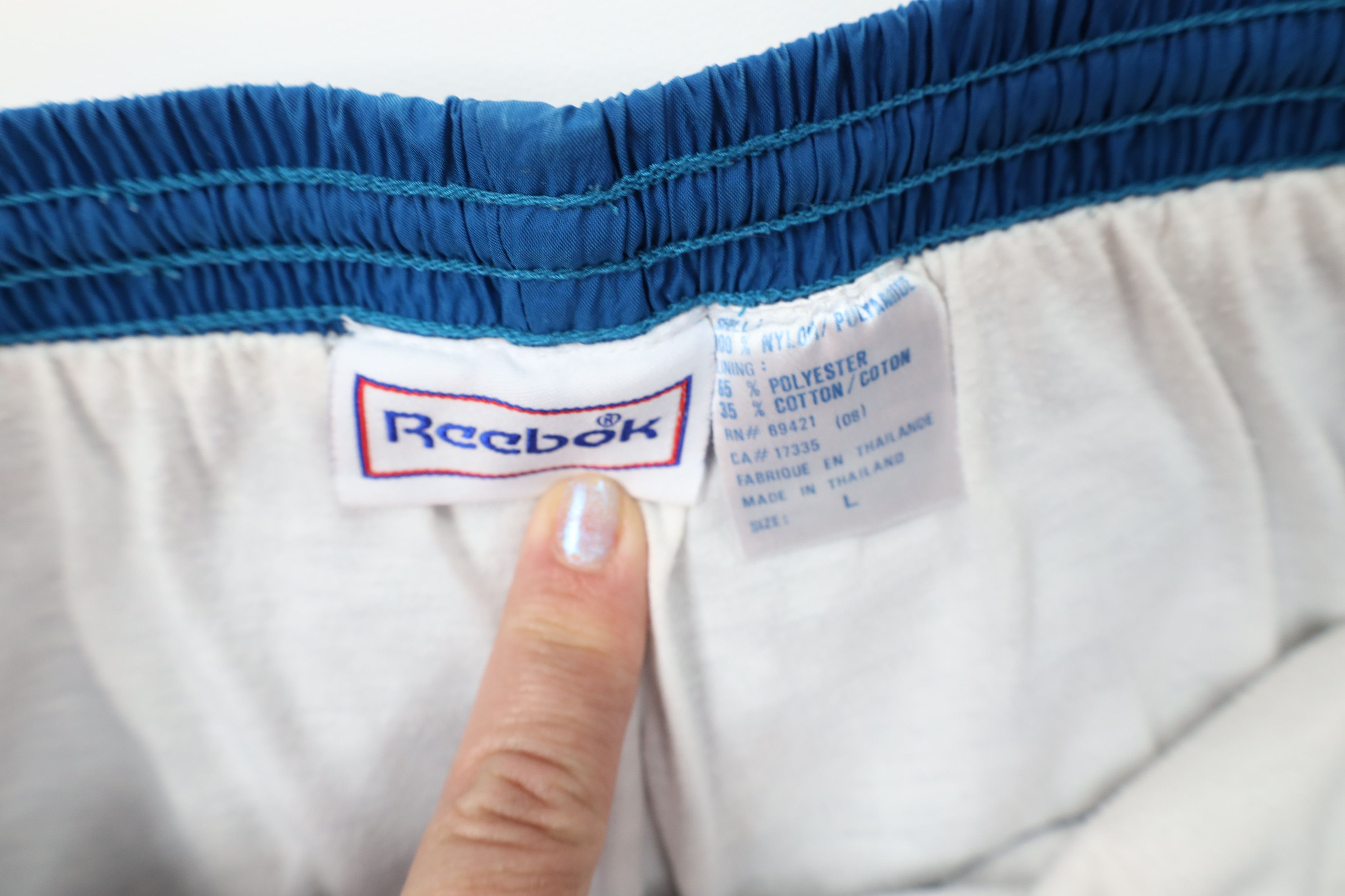 Reebok Vintage 90s Reebok Spell Out Lined Windbreaker Joggers Pants Size US 36 / EU 52 - 9 Thumbnail