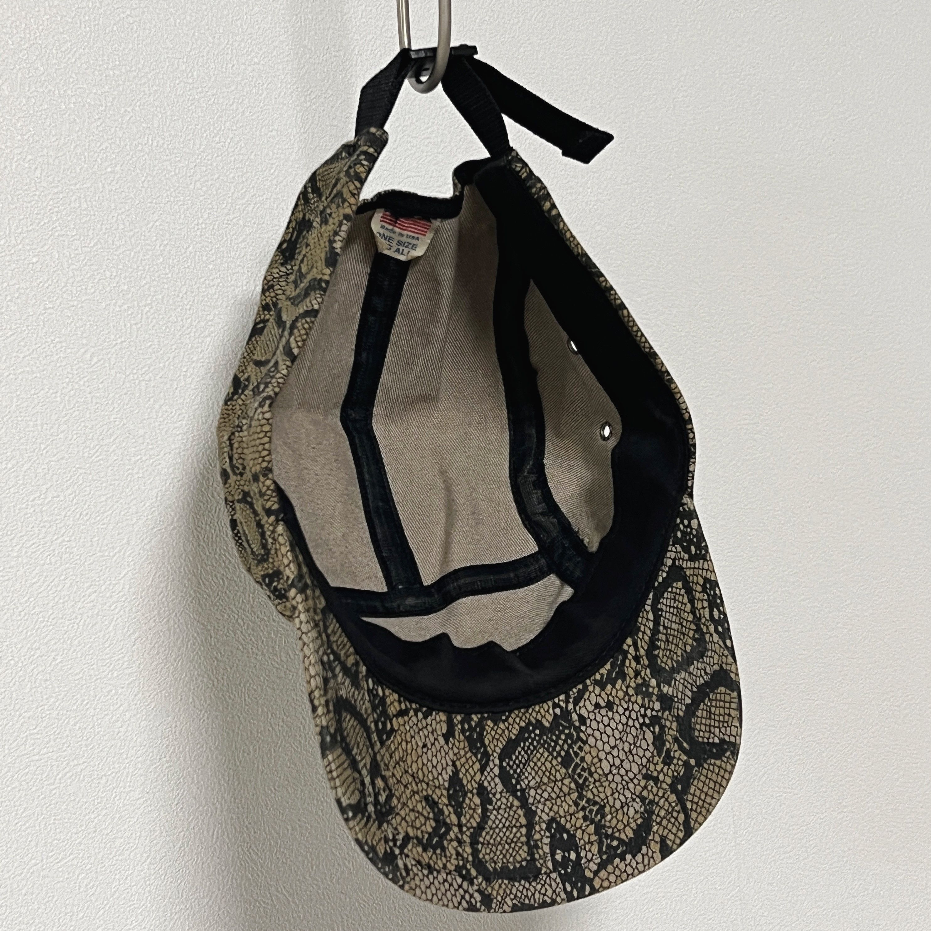 Supreme Supreme 2001 Yellow Snakeskin 5 Panel Camp Cap Size ONE SIZE - 5 Thumbnail