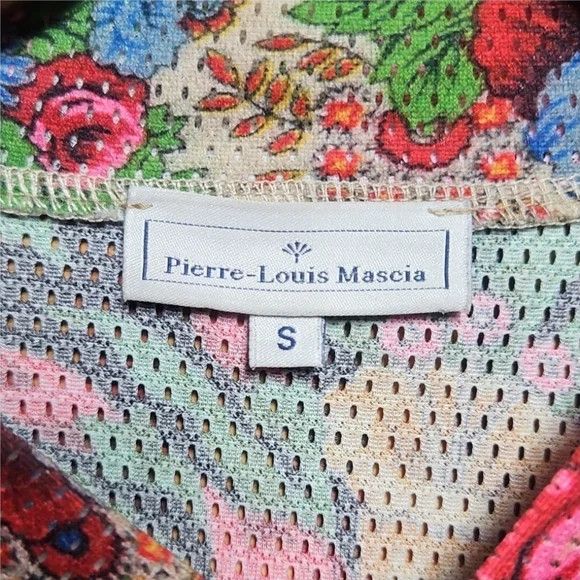 Pierre-Louis Mascia Pierre-Louis Mascia Floral Stripe Mesh Henley (S) Size US S / EU 44-46 / 1 - 4 Thumbnail