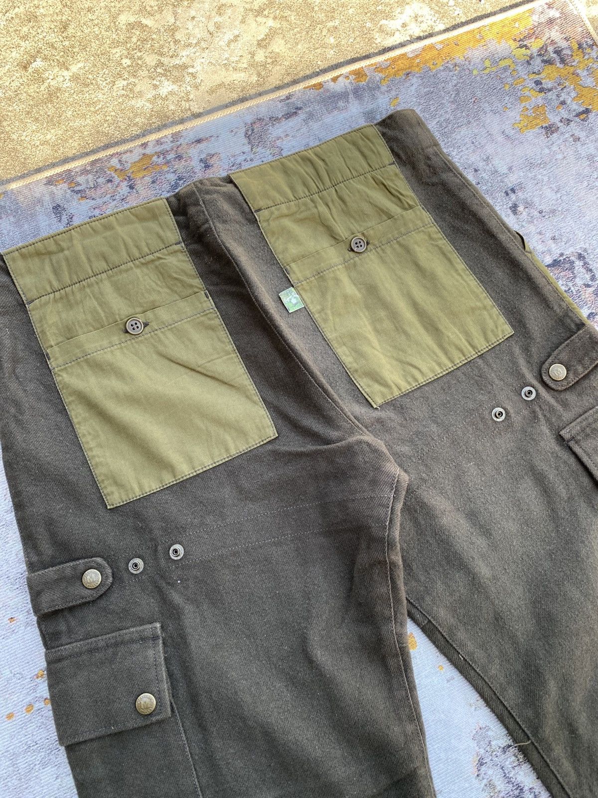 Japanese Brand Vintage Japanese Brands Wool Cargo Mobstyles Pants Size US 35 - 9 Thumbnail