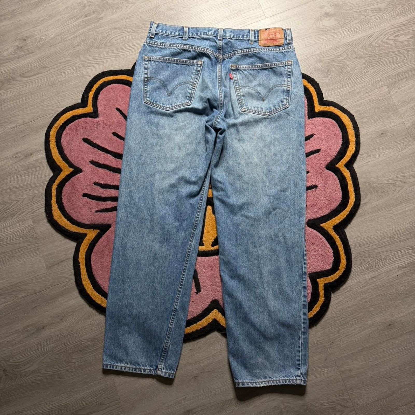 Levi's × Vintage Vintage Y2K Levi’s Strauss 550 Relaxed Fit Stonewashed Jeans Size US 38 / EU 54 - 7 Thumbnail