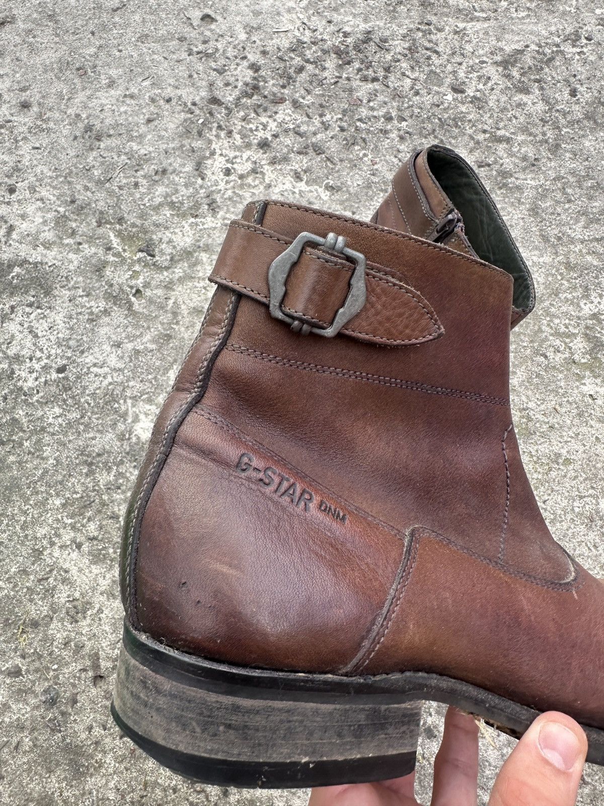 G-Star Y2K G-Star Raw Leather Casual Boots Streetwear Rare Cowboy 8 Size US 8 / EU 41 - 3 Thumbnail