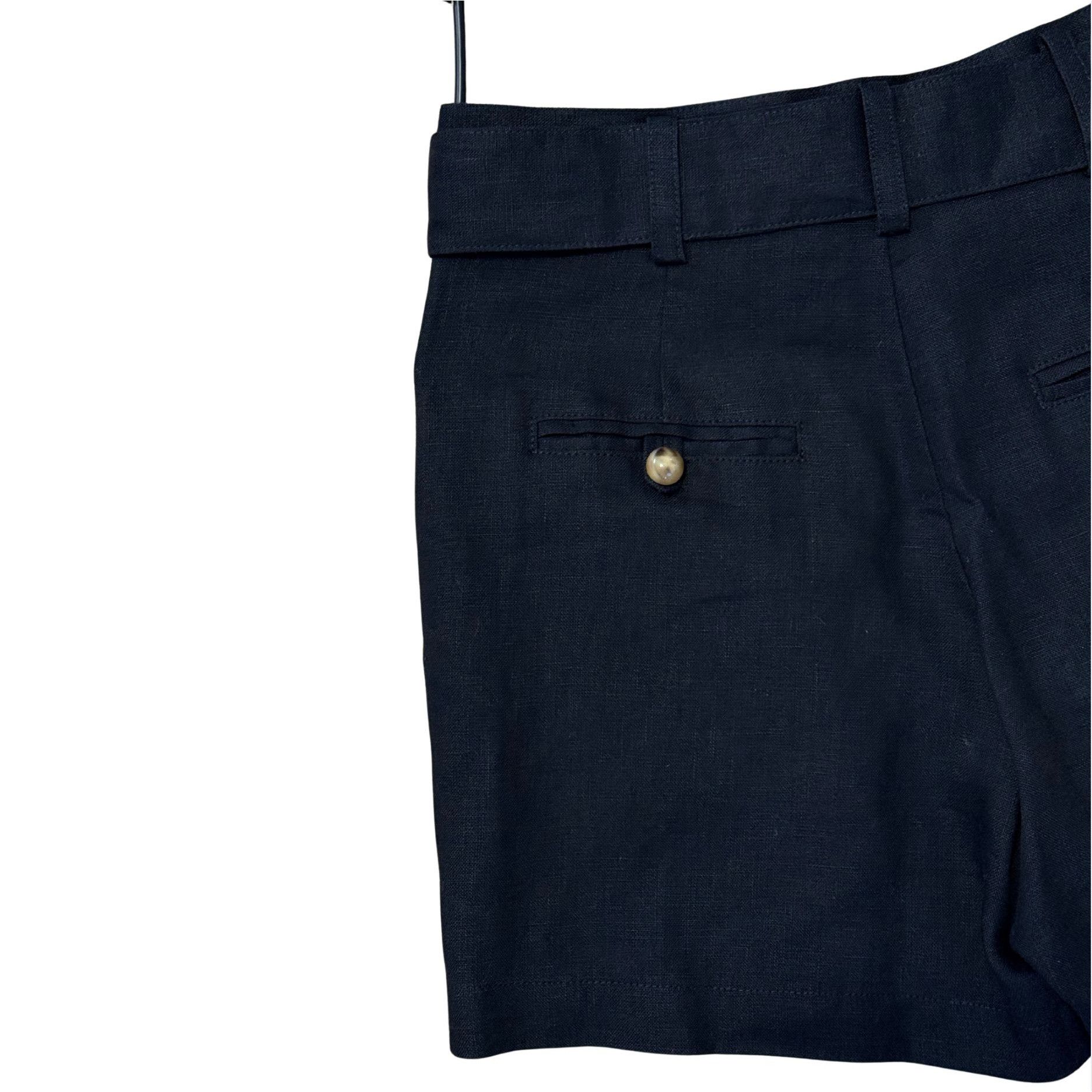 Lisa Marie Fernandez LISA MARIE FERNANDEZ Linen Top Short Set Black XS/S EUC $870 Size S / US 4 / IT 40 - 7 Thumbnail