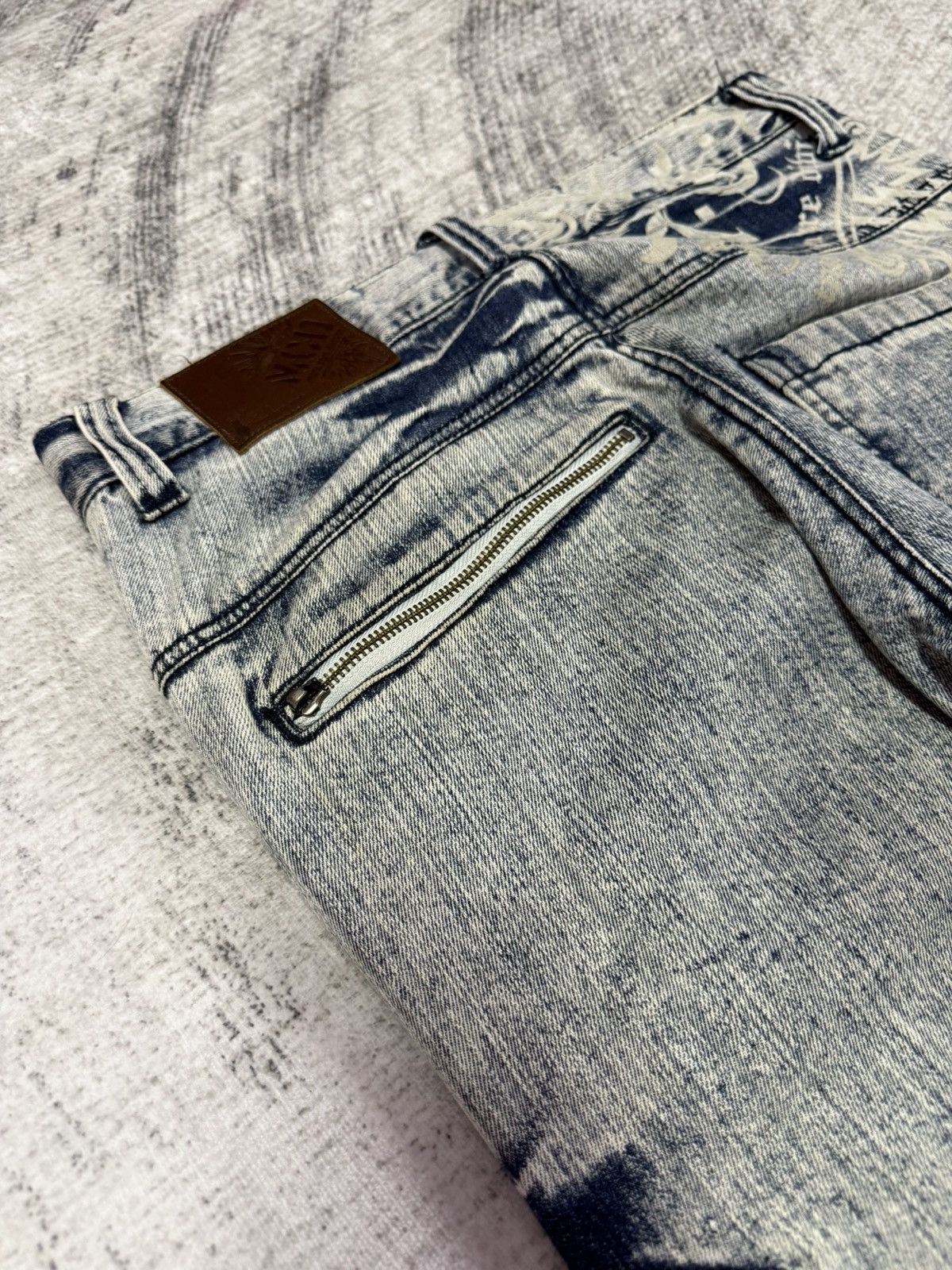 Japanese Brand × PHENOMENON MCD Japan Acid Wash Deconstructed Distressed Jeans Size US 30 / EU 46 - 16 Thumbnail