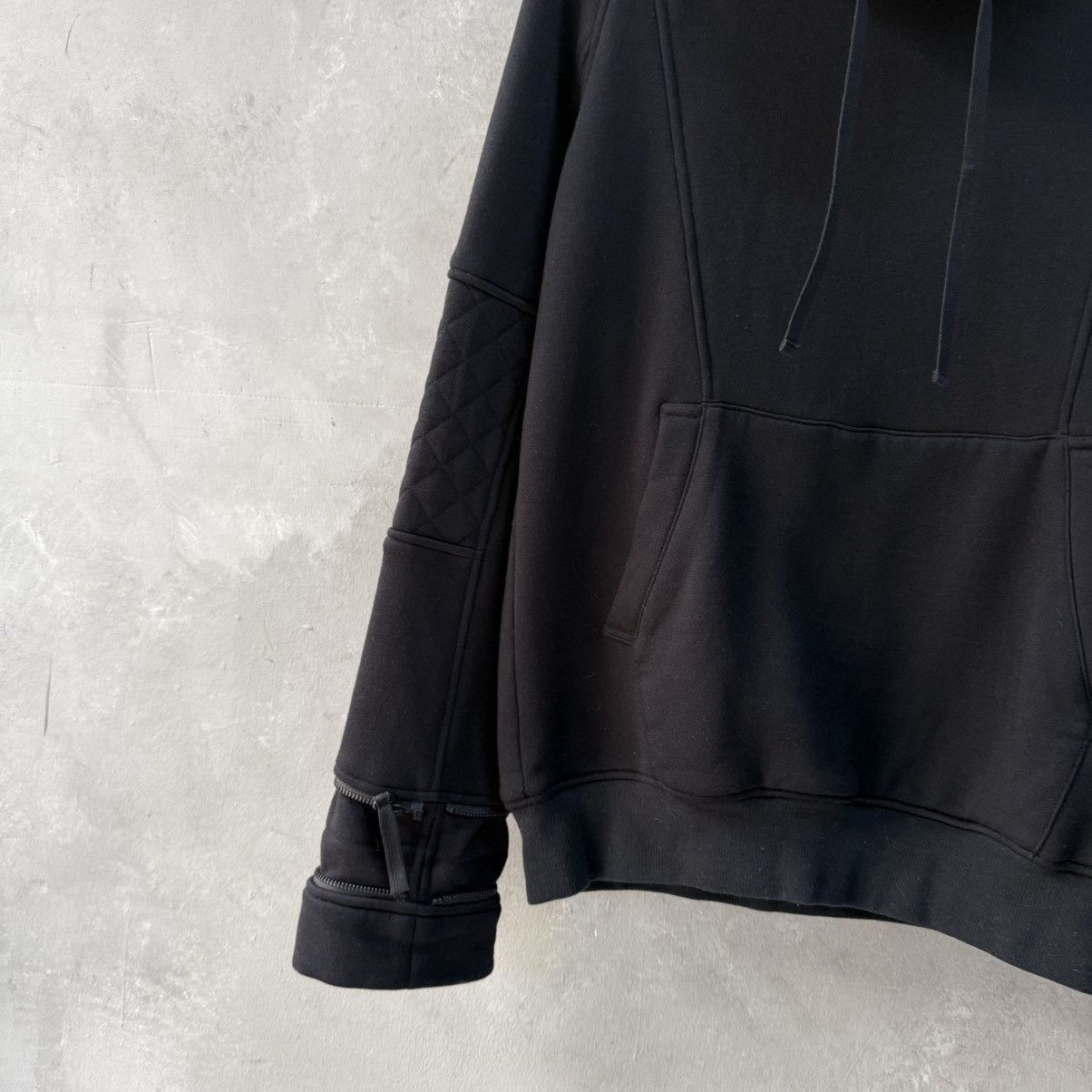 Helmut Lang Rare Helmut Lang Avant Garde Funnel Neck Zip Sleeve Hoodie Size US L / EU 52-54 / 3 - 8 Thumbnail