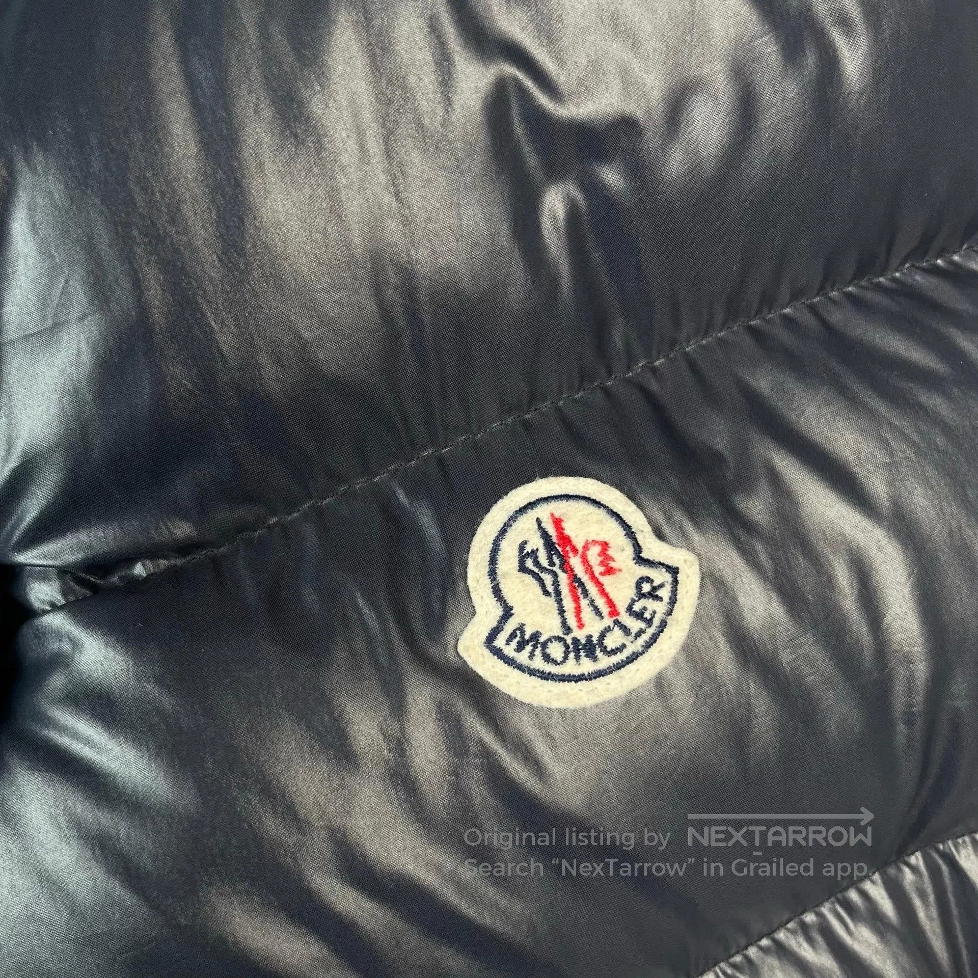Moncler Moncler Dark blue shiny down vest| Size US XL / EU 56 / 4 - 3 Thumbnail