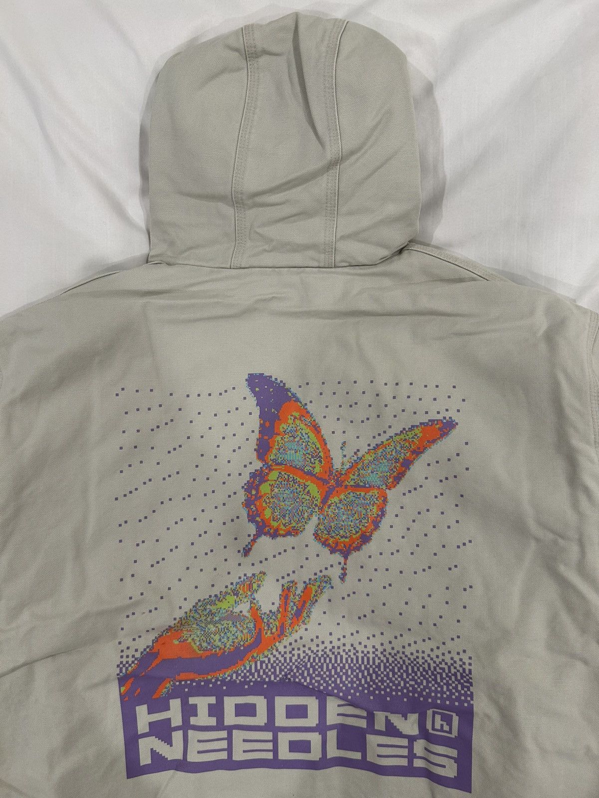 HIDDEN × Needles Needles Hidden NY Zipped Work Hoodie Jacket Butterfly Japan Size US M / EU 48-50 / 2 - 2 Thumbnail