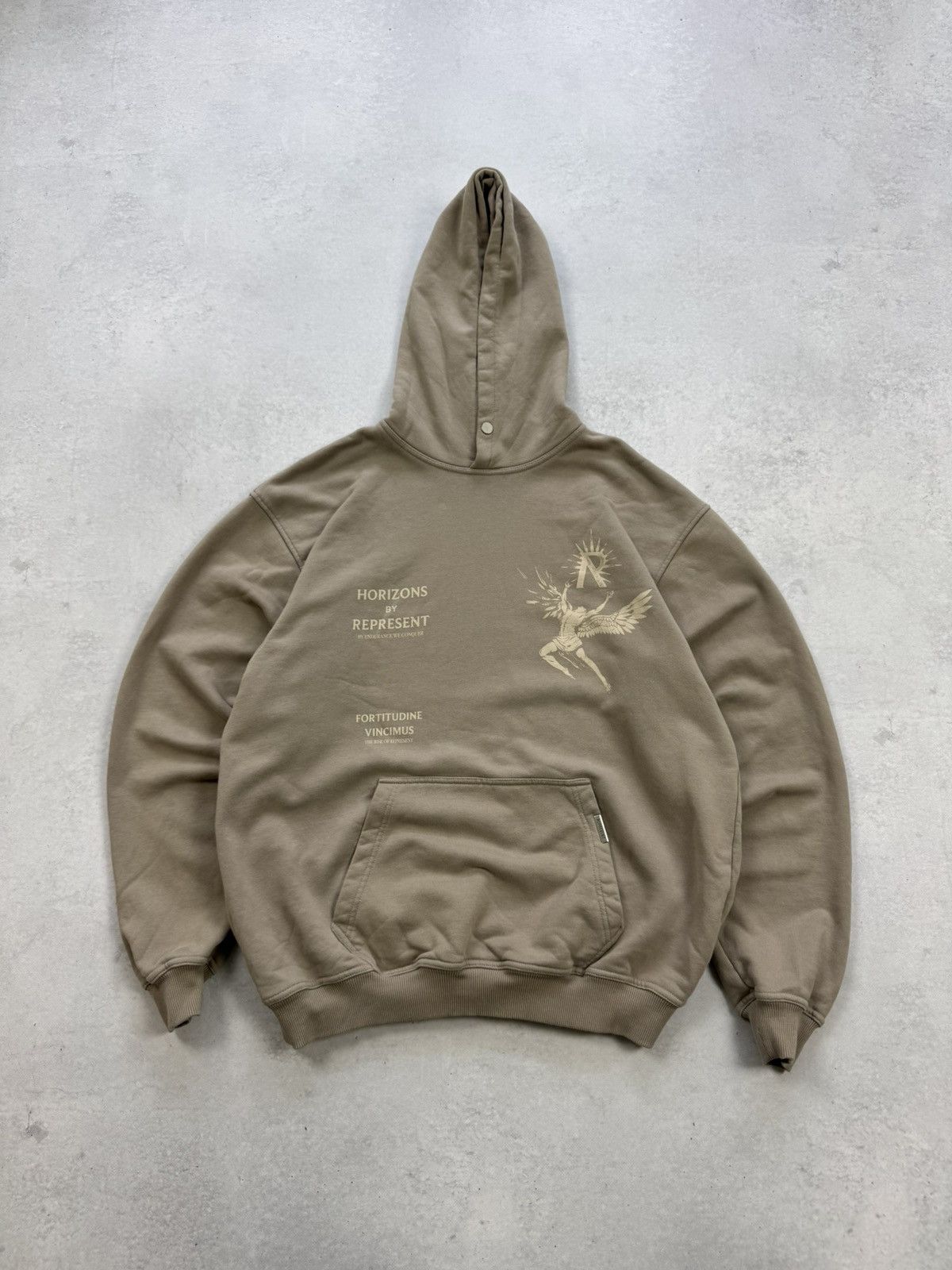 Represent Clo. Represent by Endurace Wecoquer Beige Baggy Hoodie Size US S / EU 44-46 / 1 - 2 Thumbnail