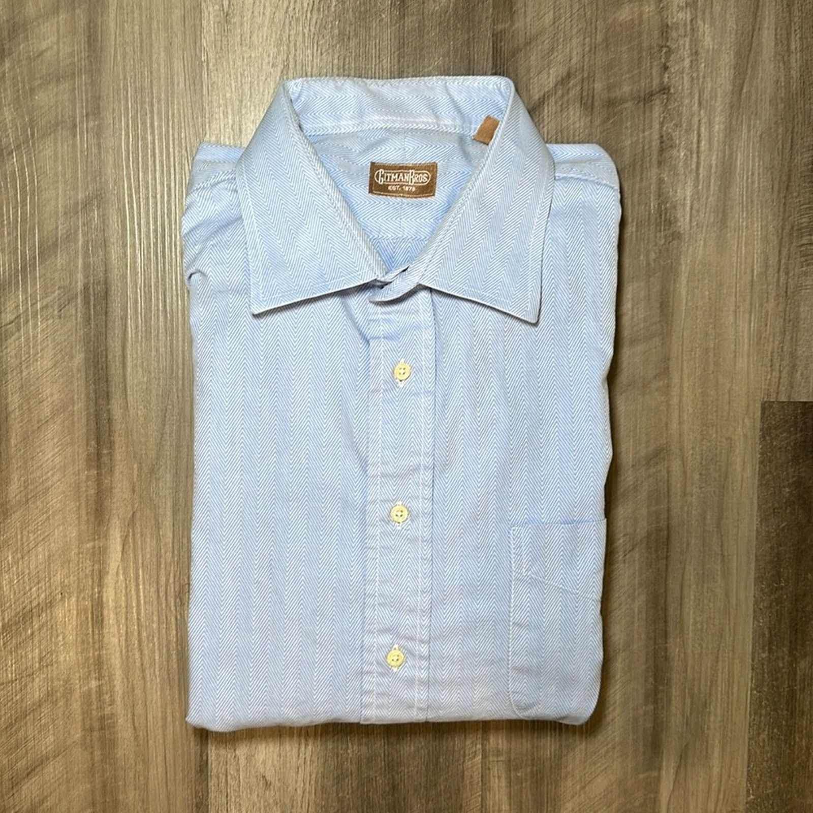 Other Gitman Bros Long Sleeve Button Down - 18 35 (2XL) Size US XXL / EU 58 / 5 - 1 Thumbnail