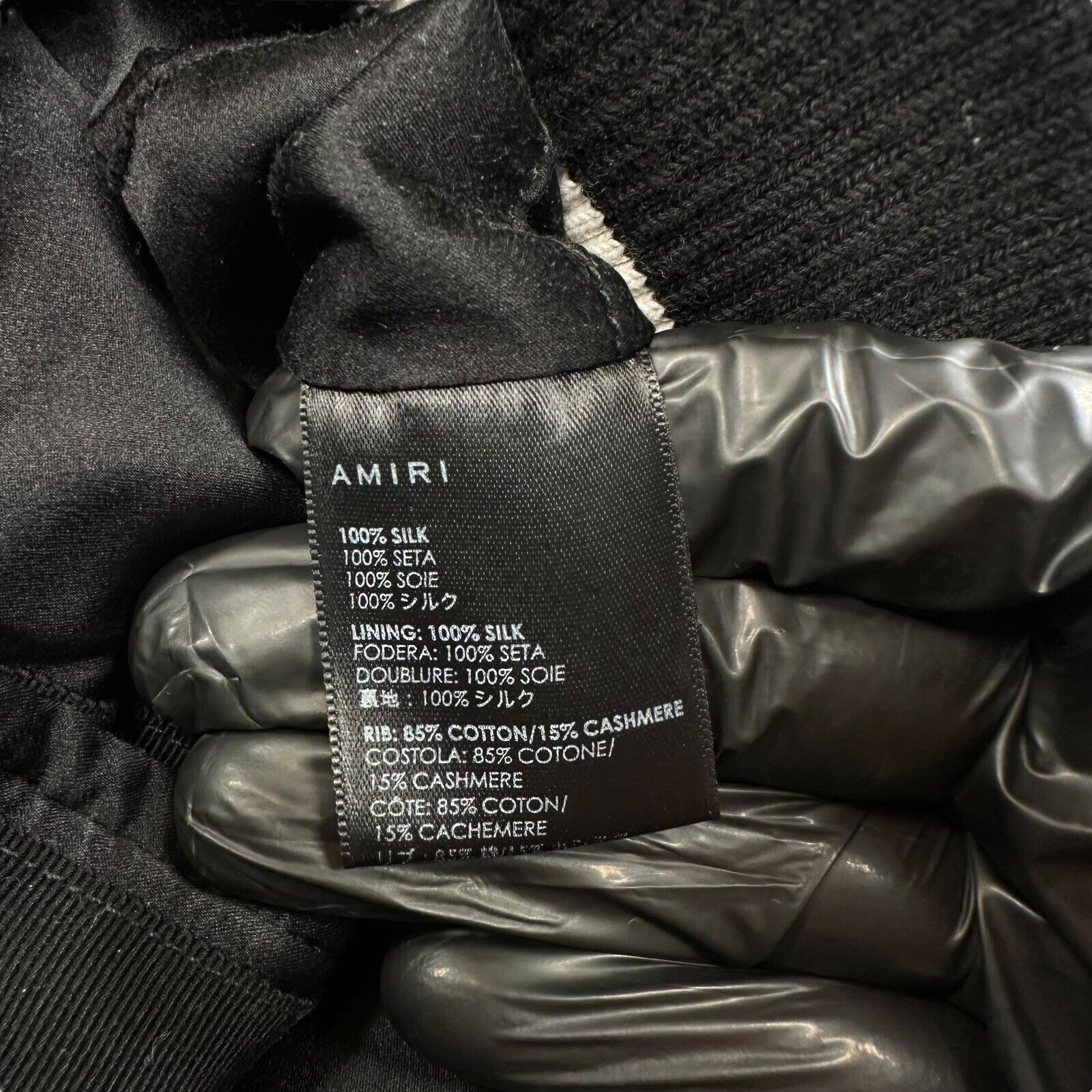 Amiri Amiri Size M Bomber Jacket Black Embroidered Rhinestone Size US M / EU 48-50 / 2 - 5 Thumbnail