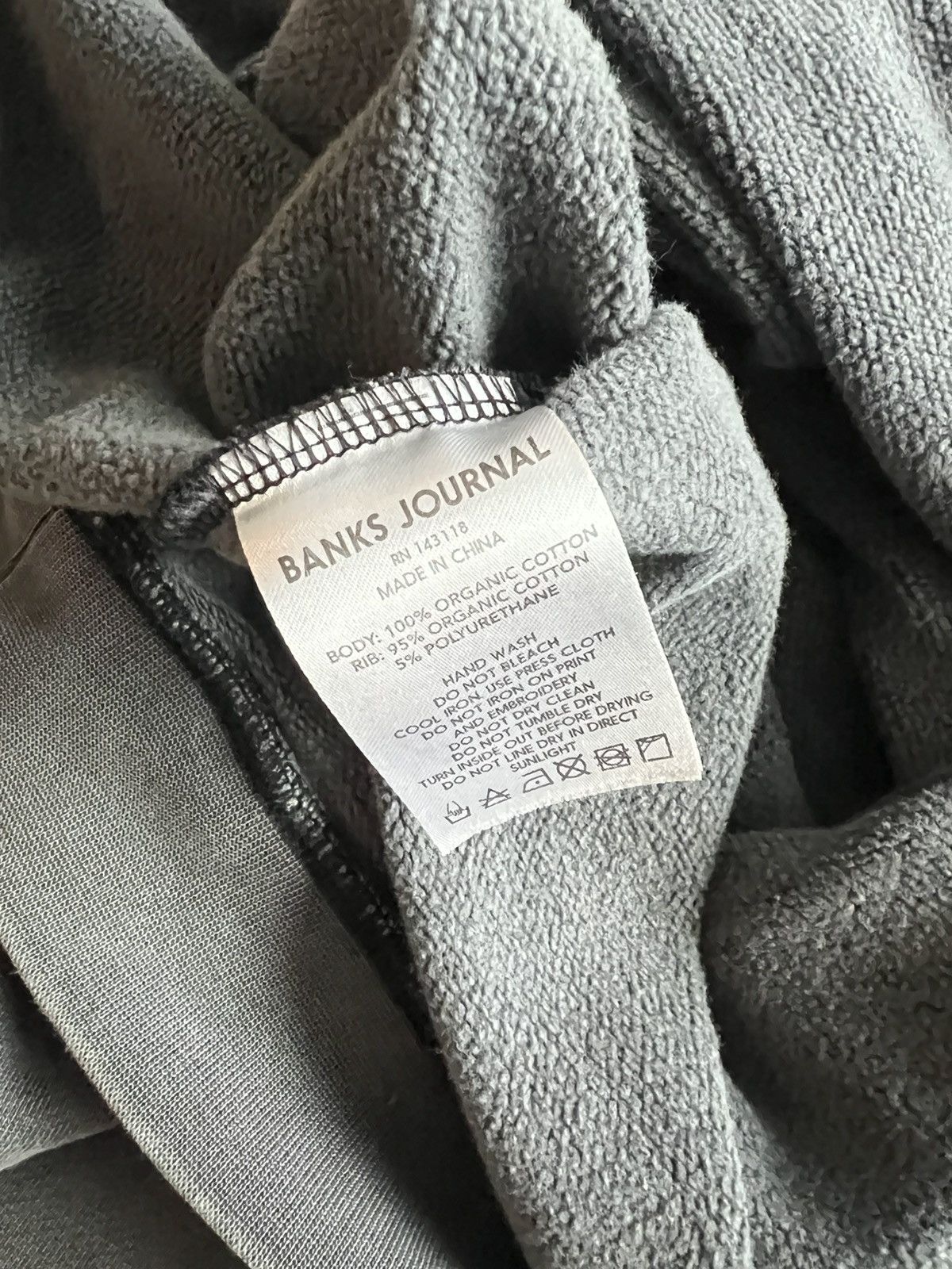Banks Journal Banks Journal Henley Sweater - Washed Grey Size US S / EU 44-46 / 1 - 5 Thumbnail