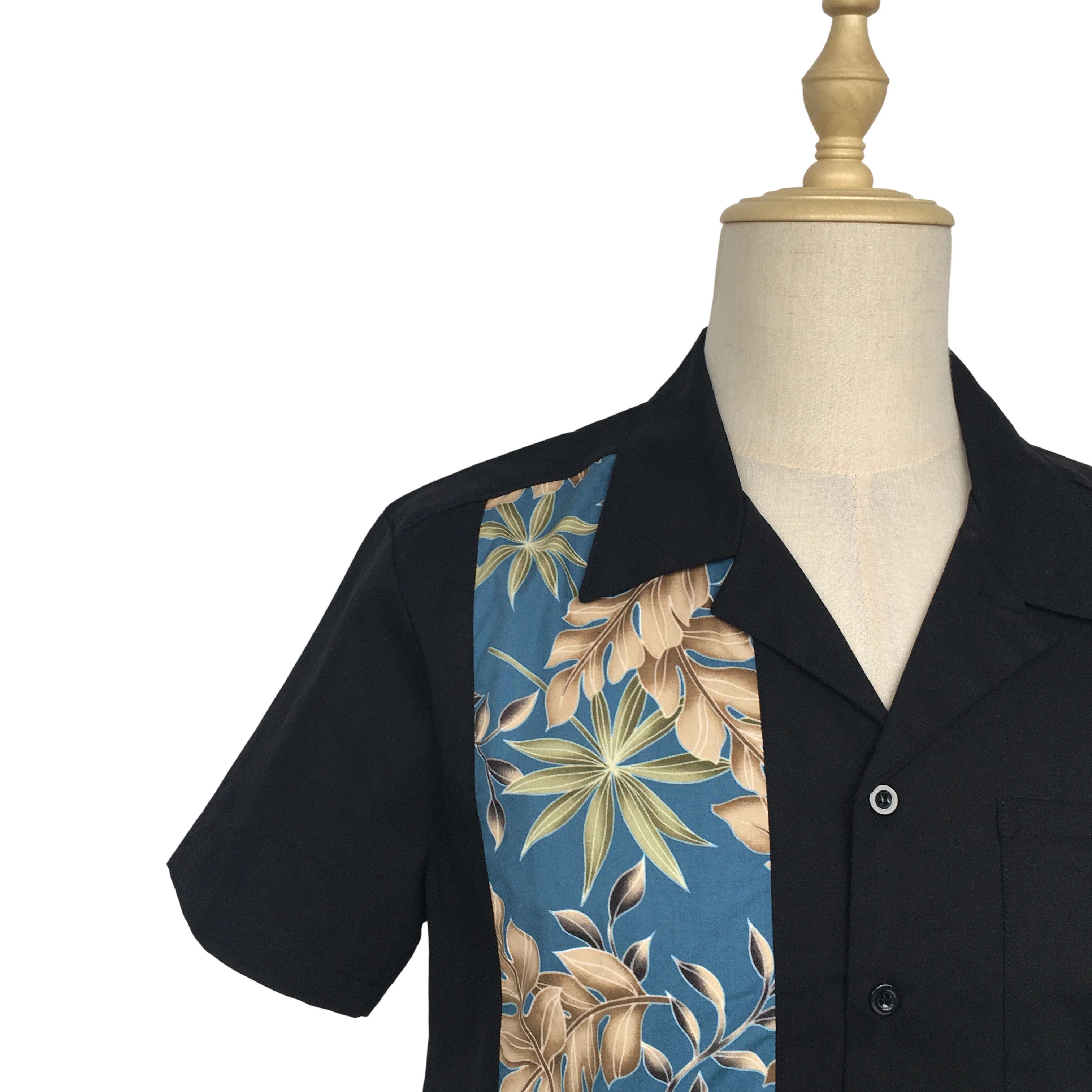 Other Two-tone Retro Casual Men Shirts Cotton Leaves Panel Size US XXL / EU 58 / 5 - 5 Thumbnail