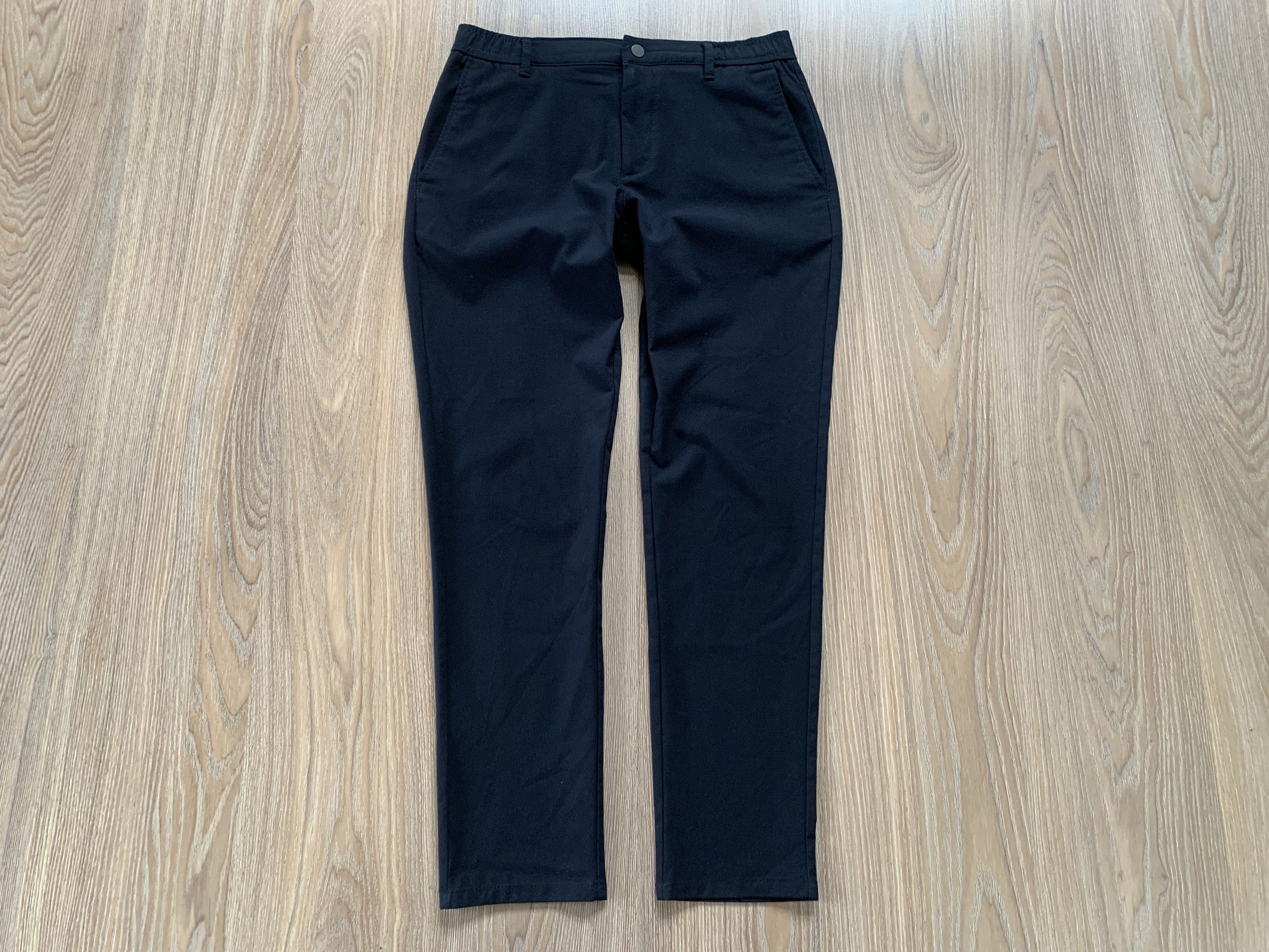 Zara Zara Black Slim Fit Trousers Stretch Tailored Pants Size US 31 - 2 Thumbnail