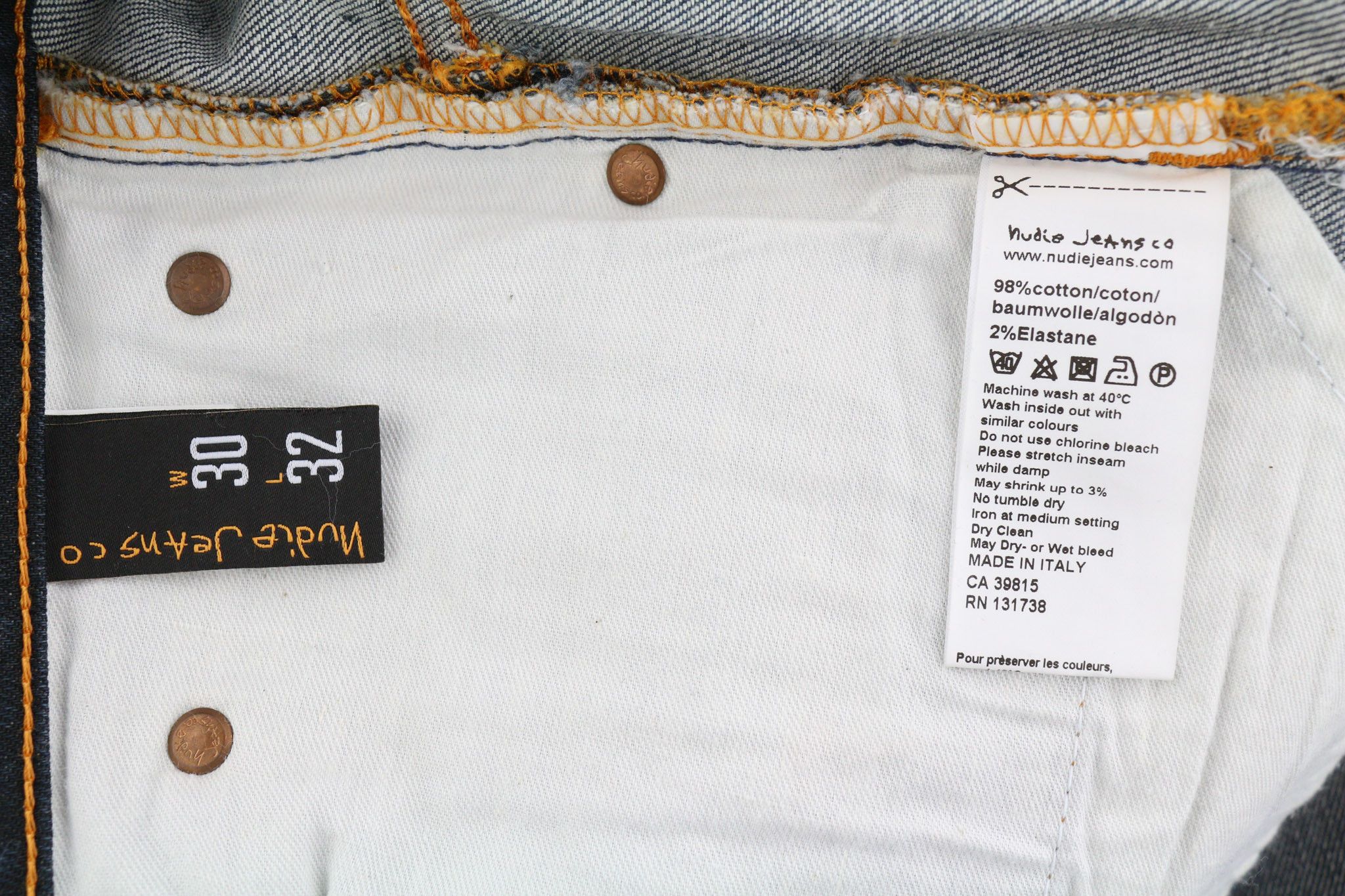 Nudie Jeans THIN FINN W30/L32 Grey Authent Zip Dark 82702 Size US 30 / EU 46 - 8 Thumbnail