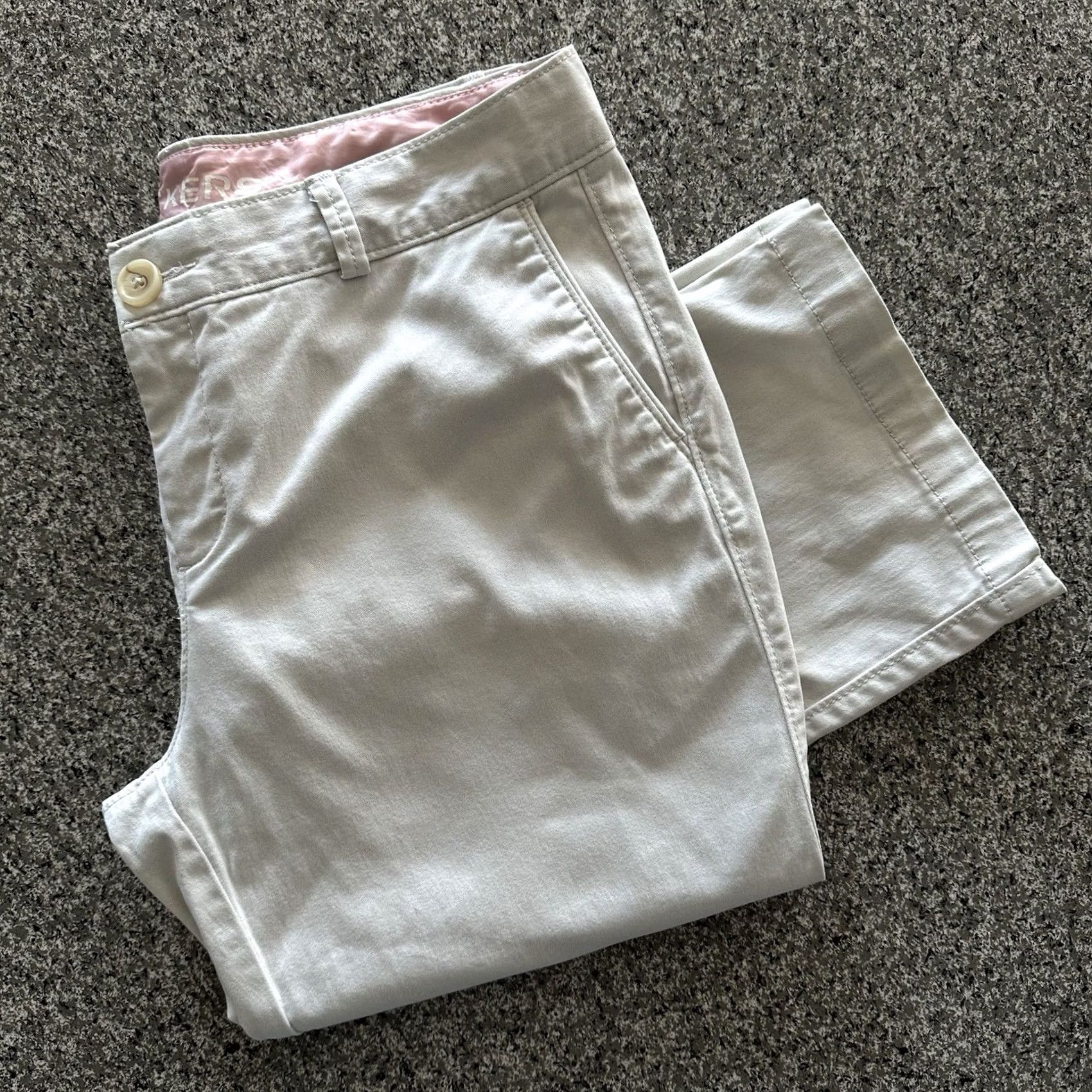 Dockers DOCKERS Pants Womens 10 32x31 Mid Rise Straight Khaki Ivory Khaki Stretch 99% Cotton 1% Elastane Size 24" / US 00 / IT 34 - 2 Thumbnail