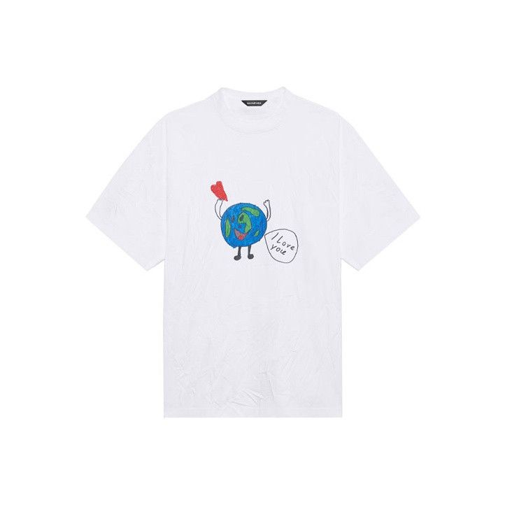 Balenciaga Balenciaga I Love You Earth T-Shirt Size XS Size US XS / EU 42 / 0 - 1 Thumbnail