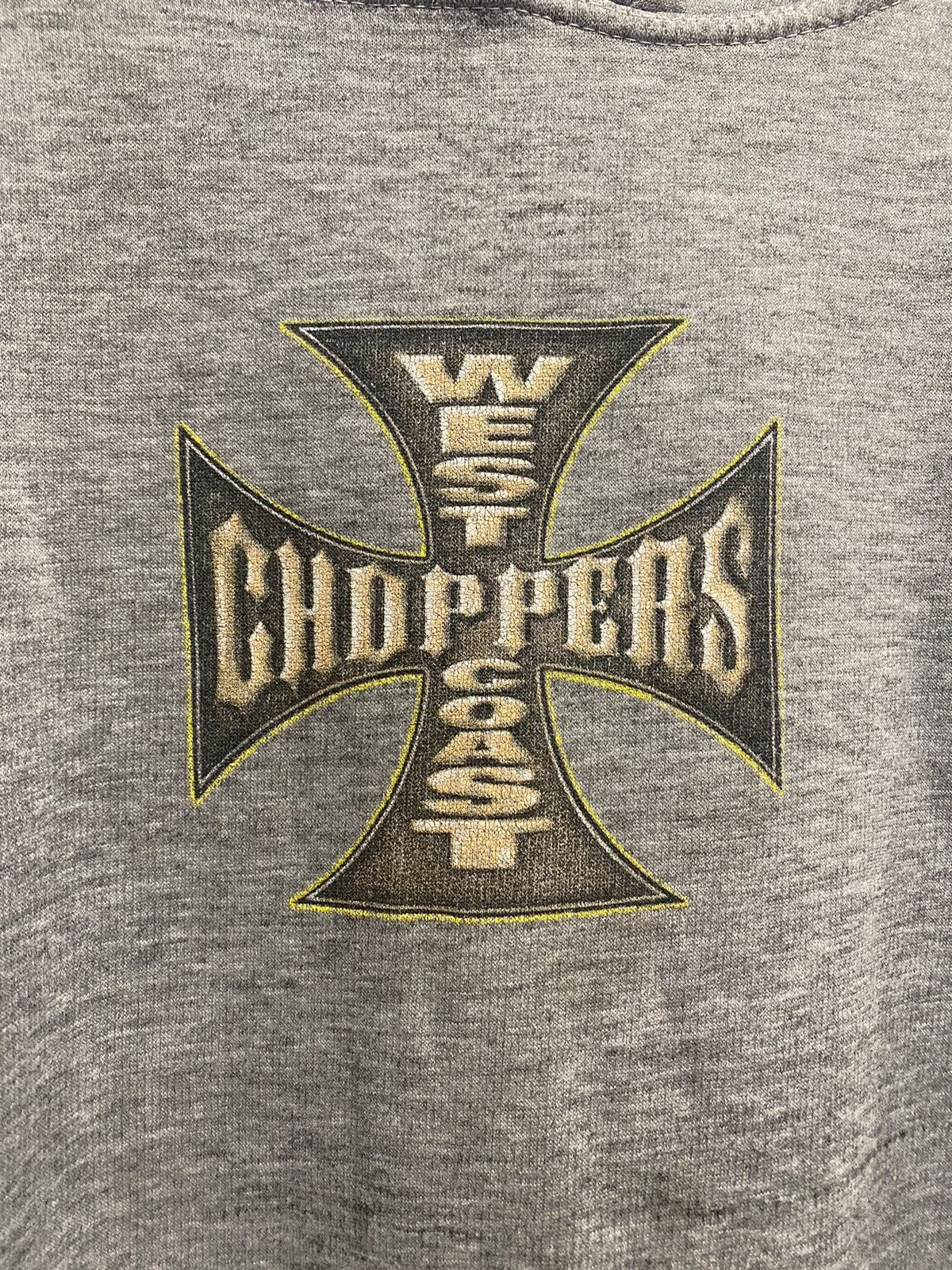 Vintage West Coast Choppers THRASHED 90s Long Beach CA Gray Hoodie Size US L / EU 52-54 / 3 - 11 Thumbnail