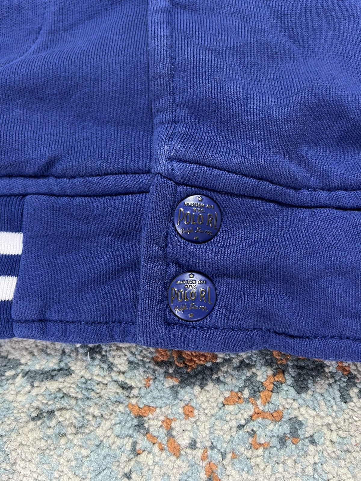 Polo Ralph Lauren × Vintage Vintage 00s Polo Ralph Lauren 67 baseball button sweatshirt Size US L / EU 52-54 / 3 - 8 Thumbnail