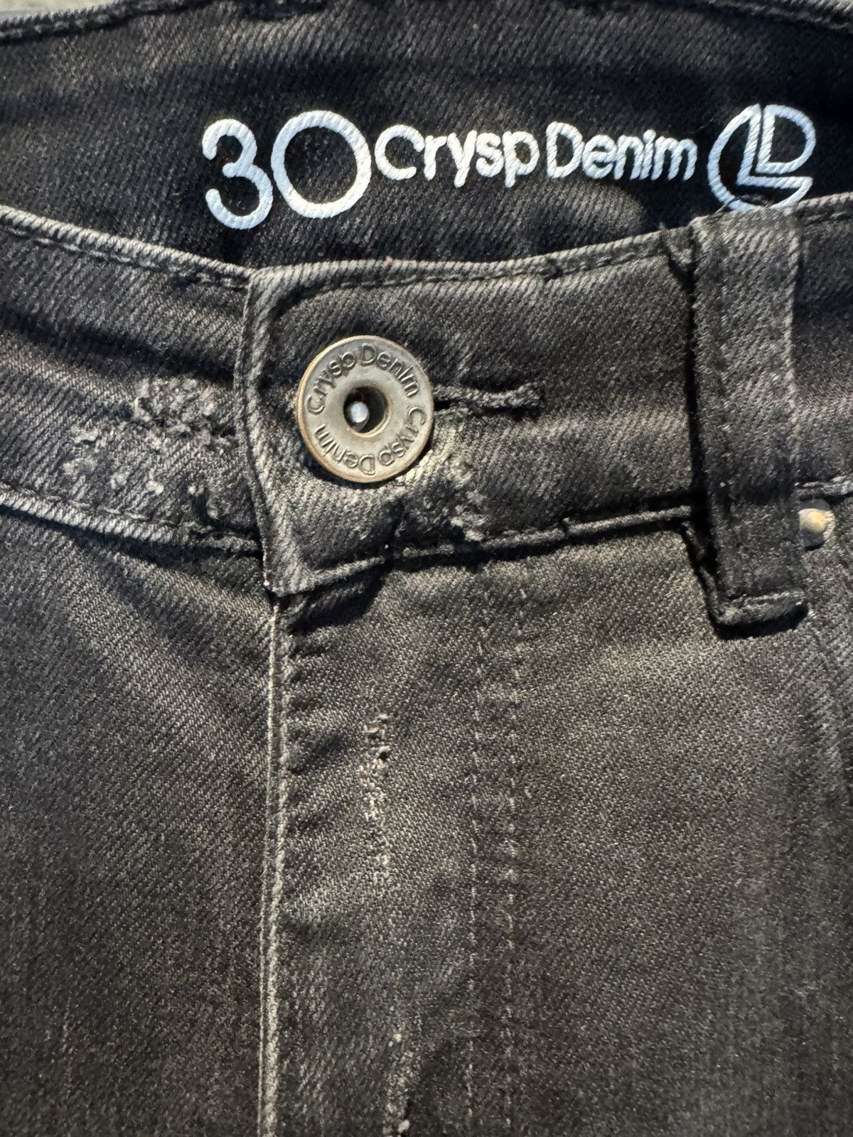 Crysp Denim Crysp Denim Distressed Black Thrashed Zippee Skinny Jeans Size US 30 / EU 46 - 9 Thumbnail