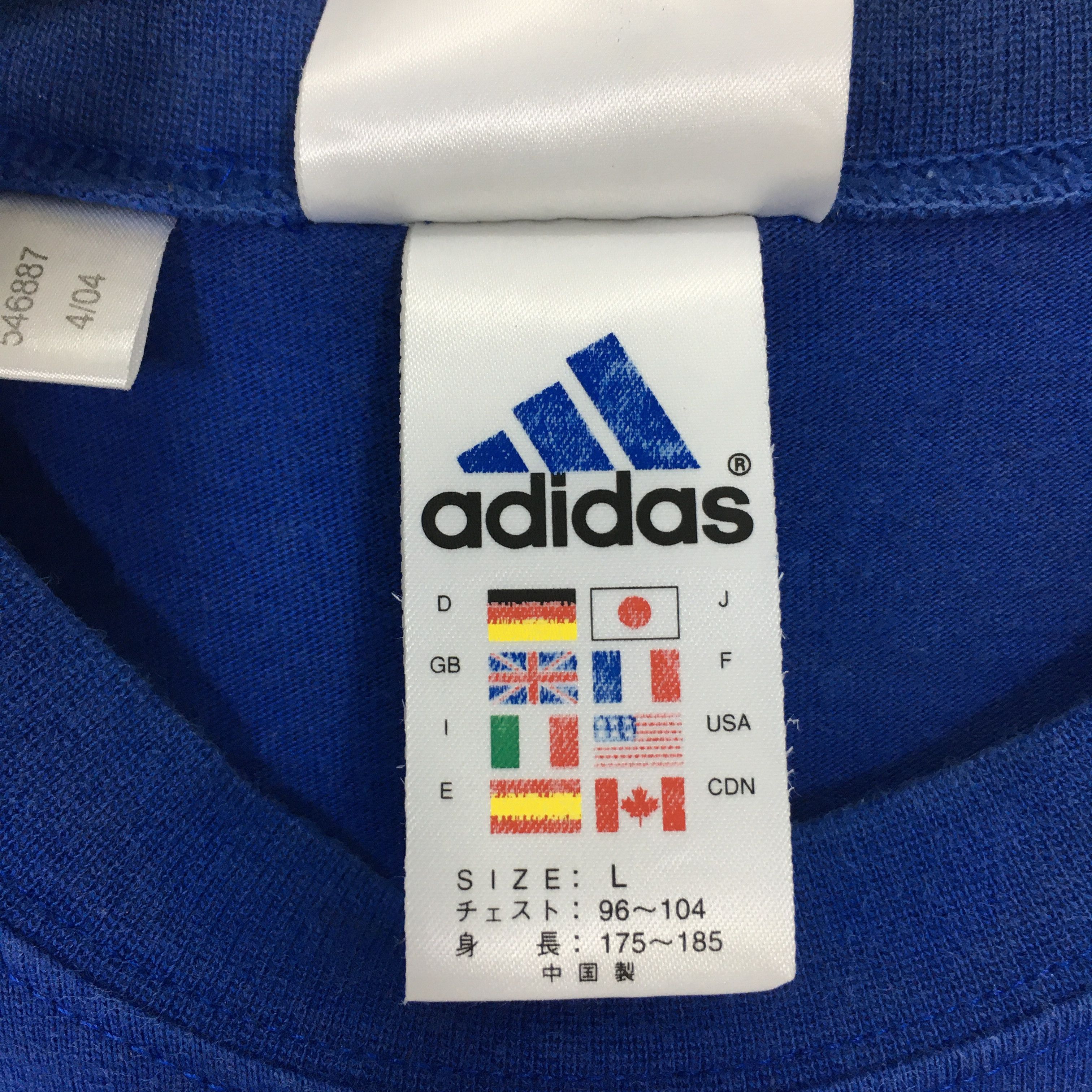 Adidas × Vintage Vintage Y2K Adidas Japan Soccer T Shirt Large Size US L / EU 52-54 / 3 - 6 Thumbnail