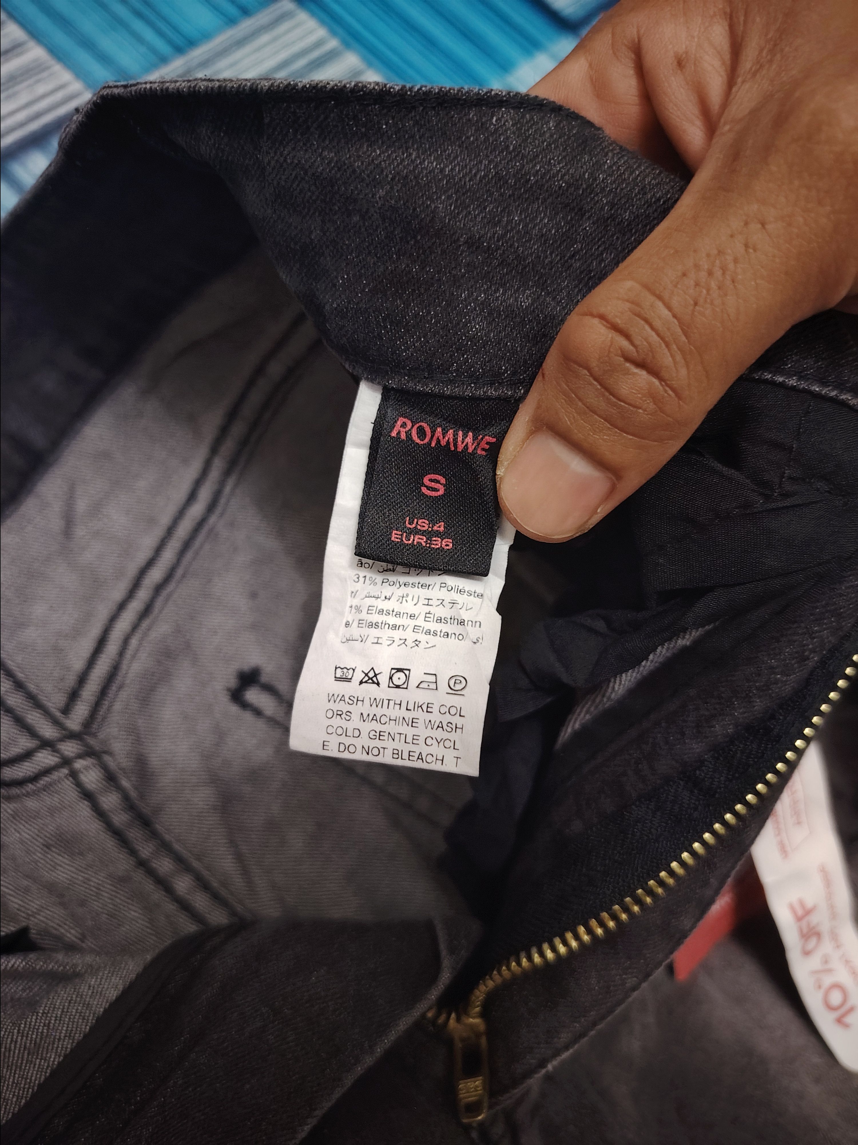 If Six Was Nine Japanese ROMWE Mega Flared Jeans Cross CH style Size US 26 / EU 42 - 10 Thumbnail