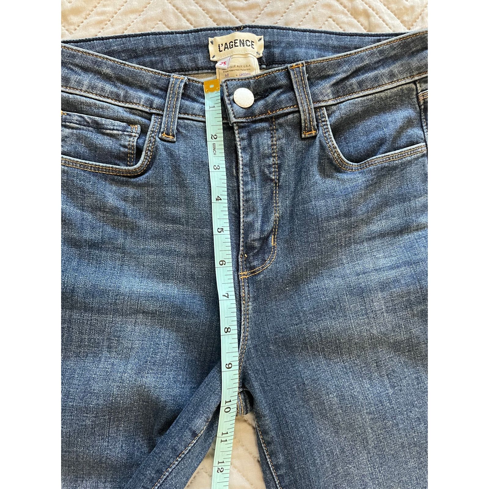 L'AGENCE L’AGENCE Women’s Skinny Jeans Blue Denim High Rise Size 25 Size 25" / US 0 / IT 36 - 6 Thumbnail