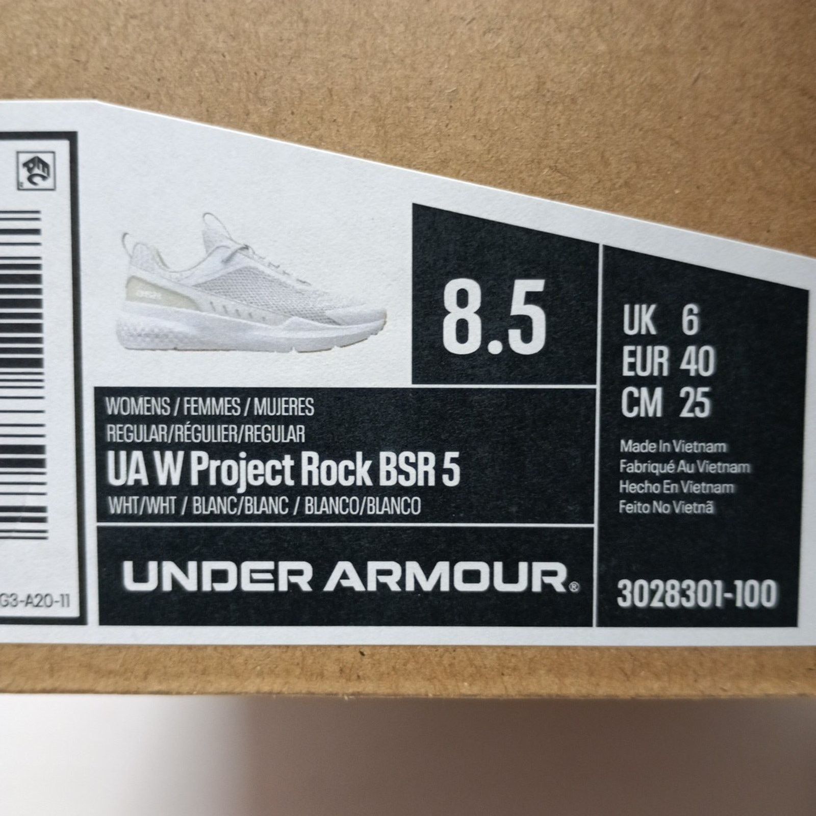 Under Armour Under Armour Project Rock BSR 5 UA Shoes Women Sz 8.5 White Size US 8.5 / IT 38.5 - 8 Thumbnail