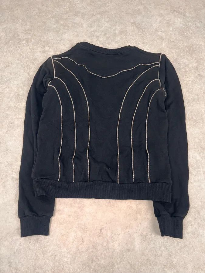 Saint Laurent Paris SS2015 Saint Laurent Multi Zips Black Crewneck Sweater by Hedi Slimane Size US S / EU 44-46 / 1 - 10 Thumbnail