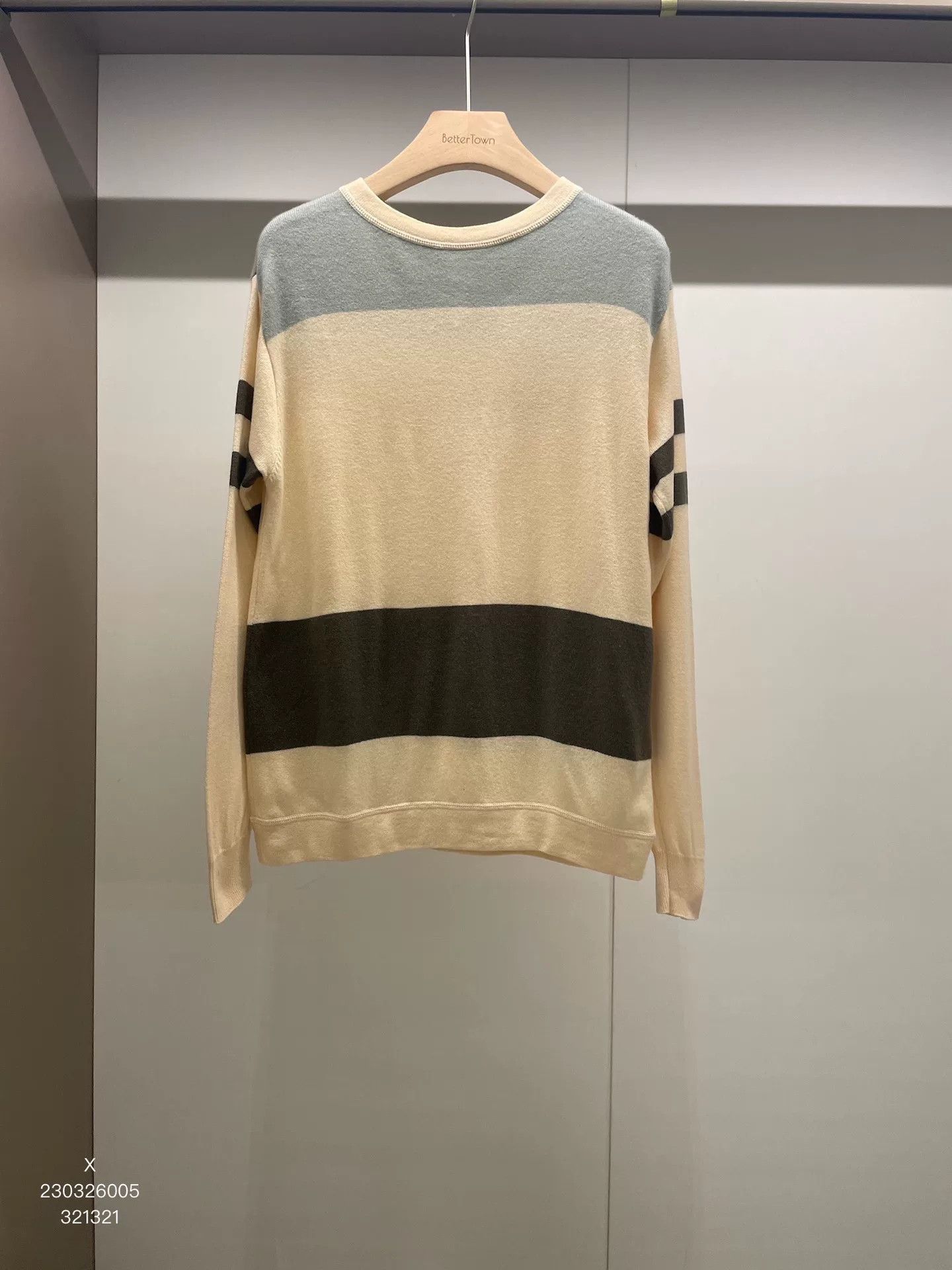 Brunello Cucinelli Brunello Cucinelli Beige Colorblock Sweater XS Size US XS / EU 42 / 0 - 1 Thumbnail