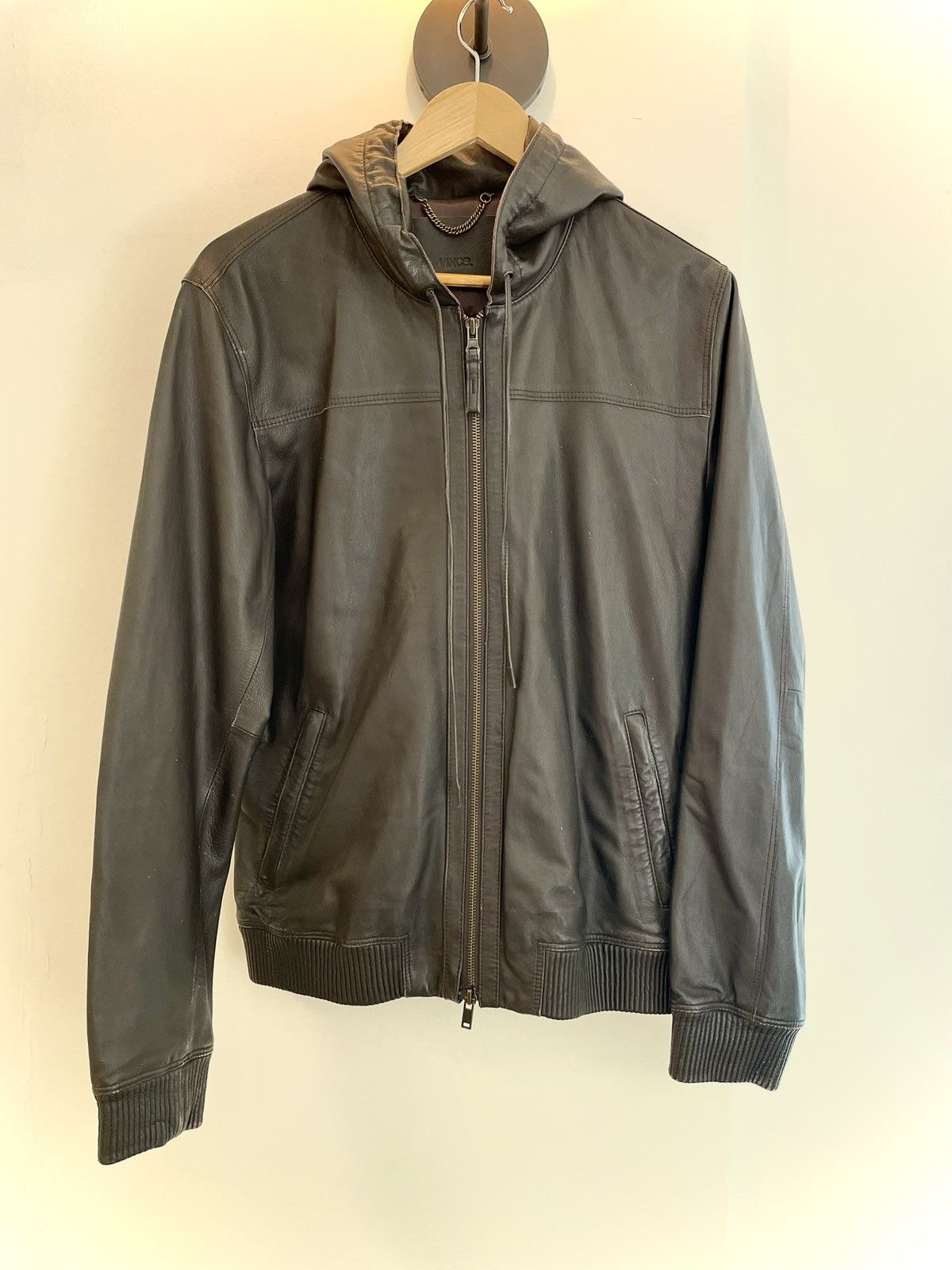 Vince Vince Leather Coat Size US M / EU 48-50 / 2 - 2 Thumbnail