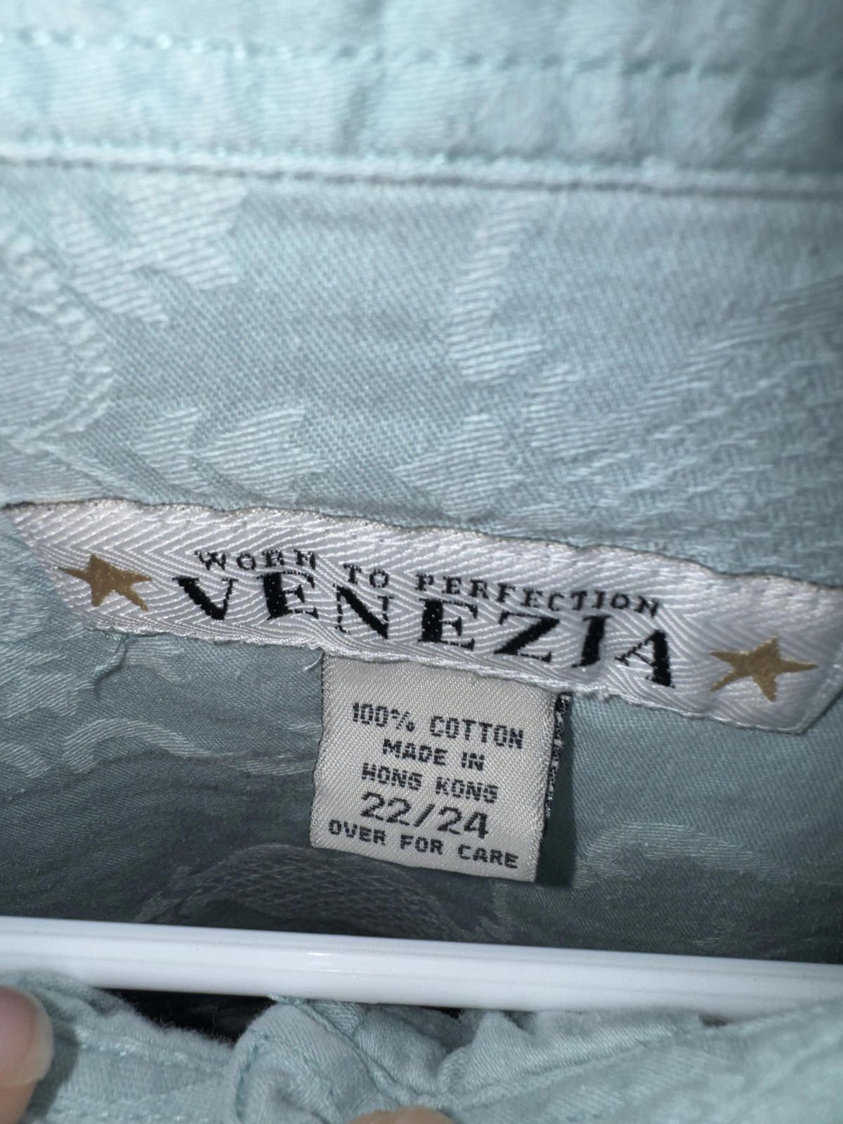 Barena Venezia Light Blue Vintage Button-Up Shirt with Subtle Pattern Size US M / EU 48-50 / 2 - 4 Thumbnail