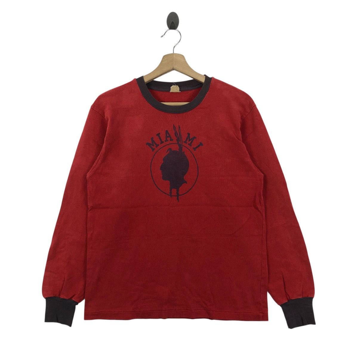 Vintage Vintage MIAMI Long Sleeve T Shirt Union Made Size 3 Size US S / EU 44-46 / 1 - 1 Thumbnail
