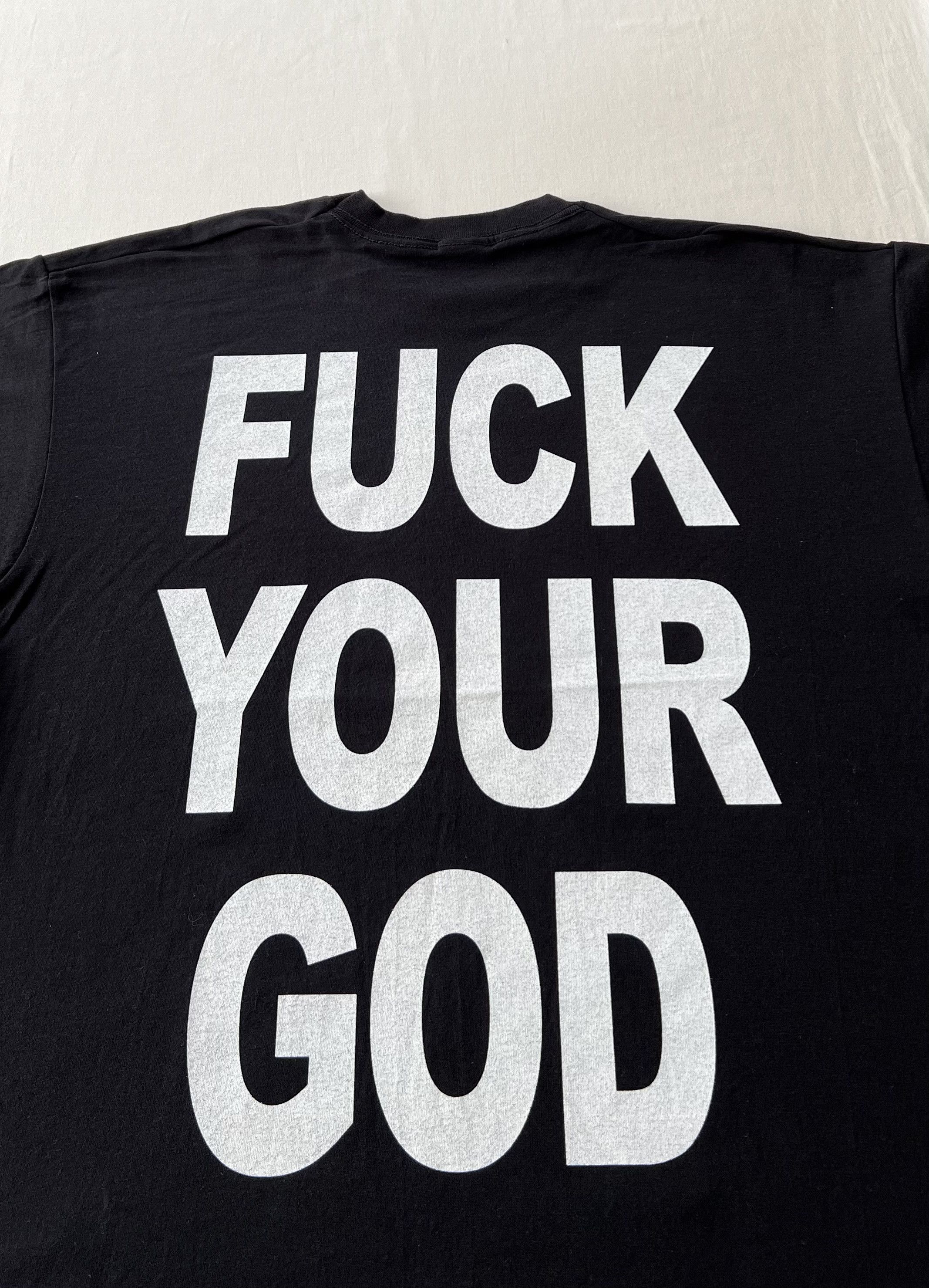 Band Tees Vintage 2011 Cradle of Filth F*ck Your God Black T-shirt Size US M / EU 48-50 / 2 - 10 Thumbnail