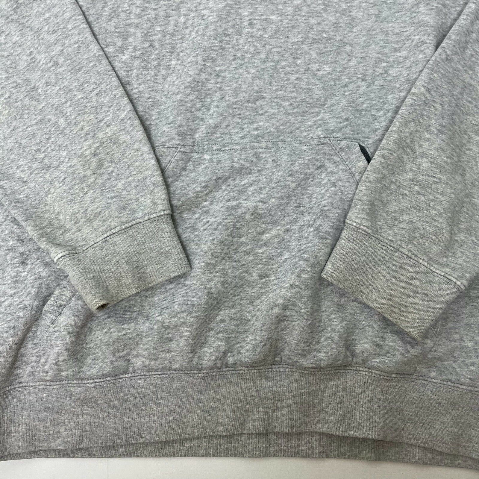 Nike Vintage Nike Hoodie Mens Large Light Gray Black Swoosh Size US L / EU 52-54 / 3 - 3 Thumbnail