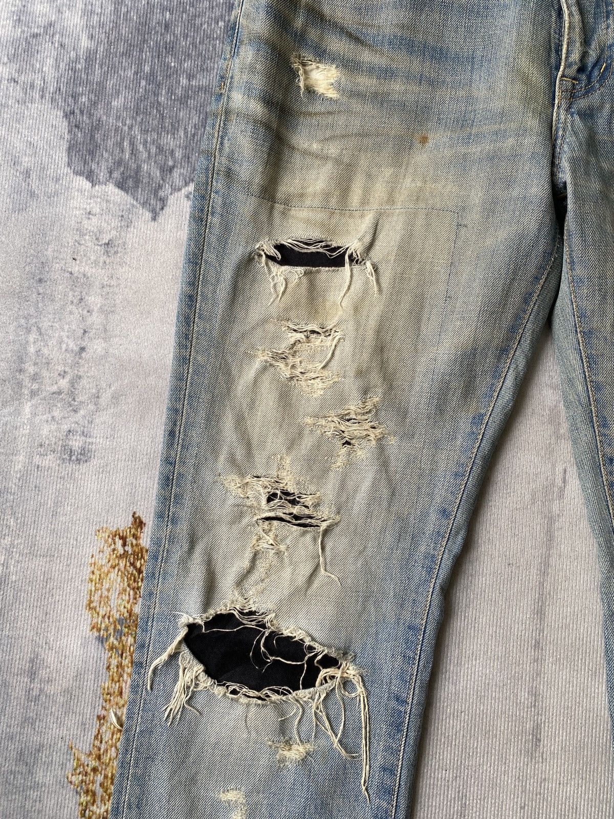 JACKROSE 2000s - Luvmaison Jackrose Japan Rusty Distressed Denim Size US 33 - 8 Thumbnail