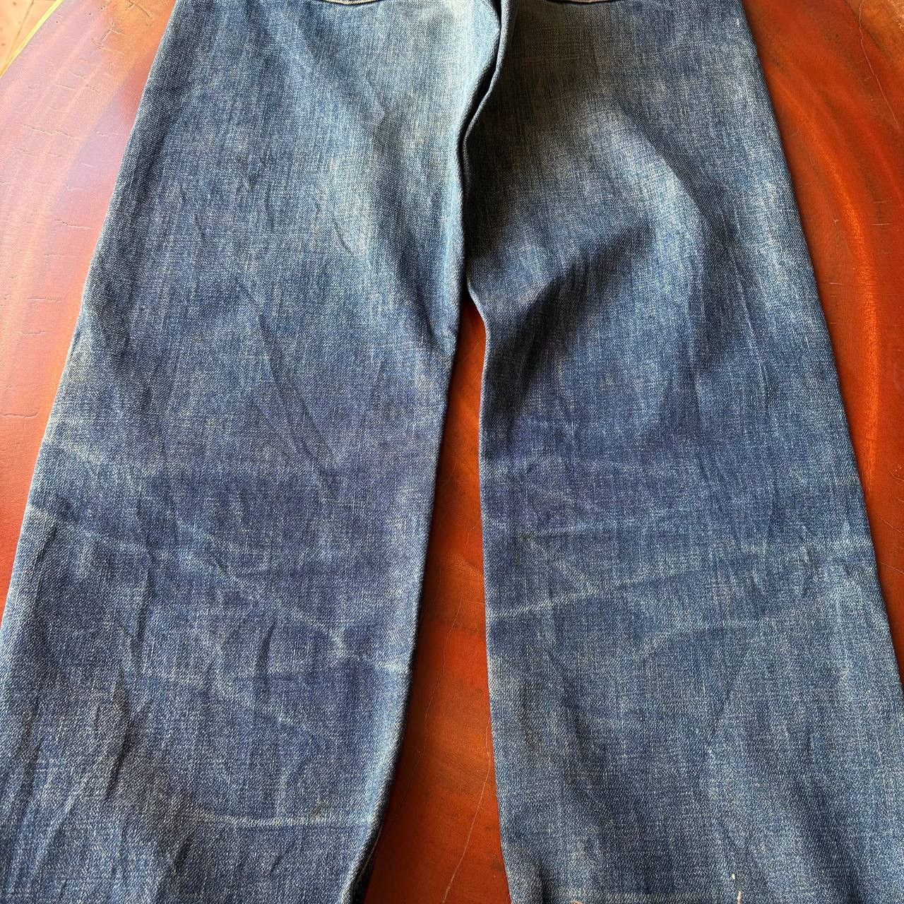 Levi's Vintage Clothing Levi’s 503B Big E Selvedge Distress Vintage Dark Blue Pants Size US 29 - 9 Thumbnail