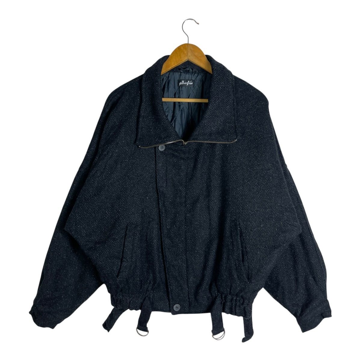 Issey Miyake Vintage Issey Miyake Inspired Powerful Vise Wool Bomber Size US L / EU 52-54 / 3 - 2 Thumbnail